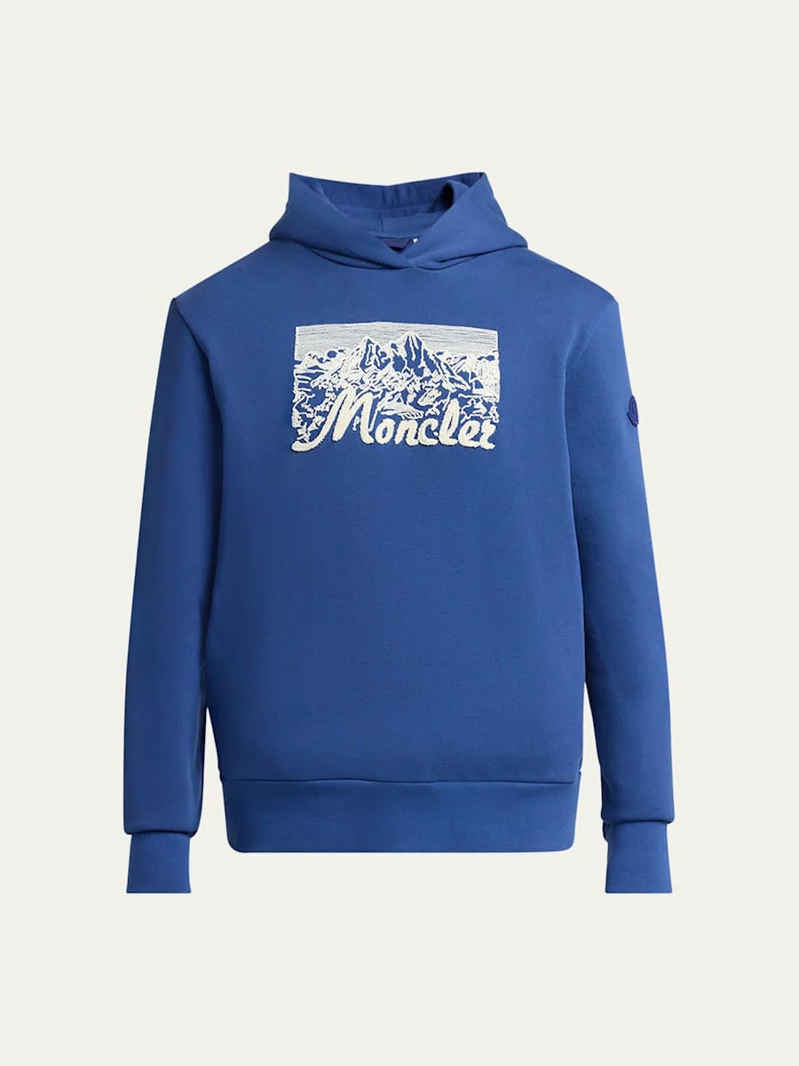 Men's Chenille Mountain Logo Hoodie - 1