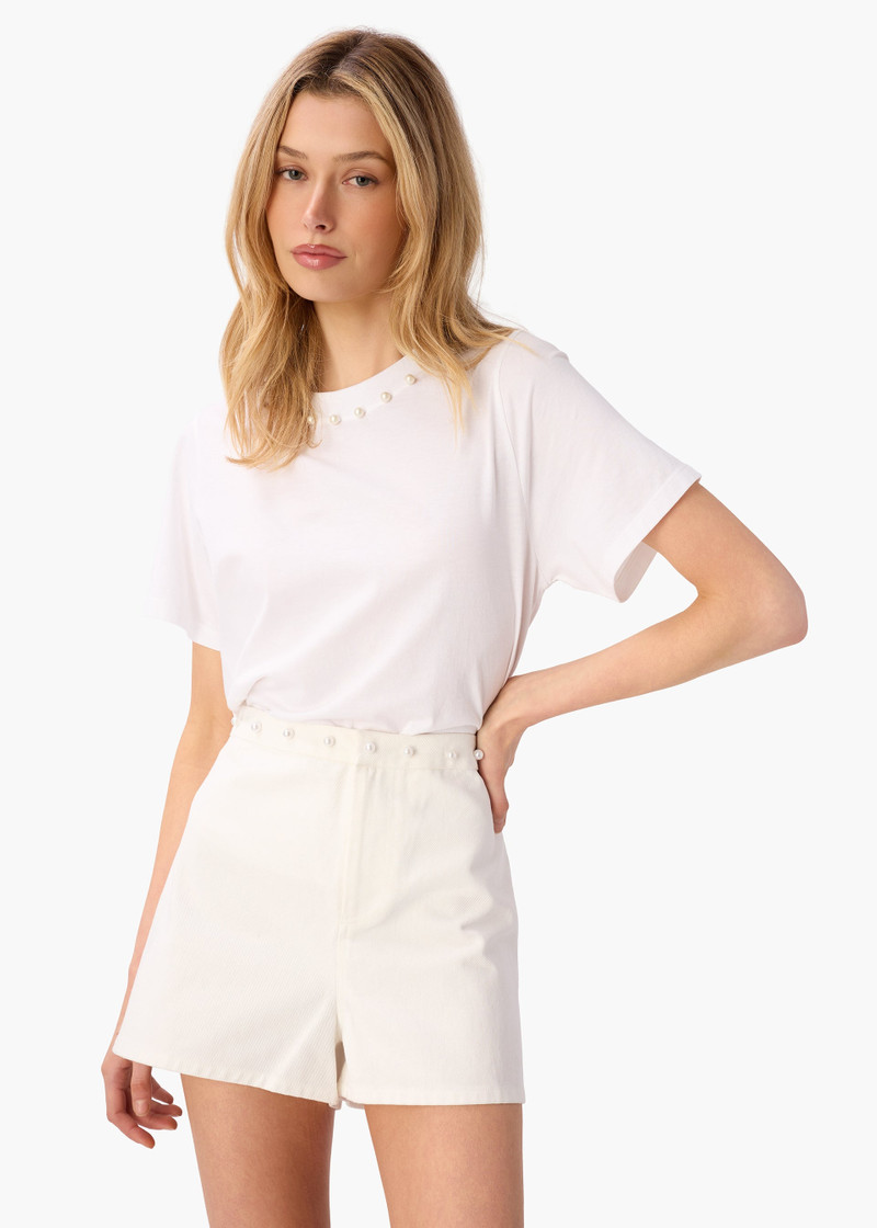 MIHAL BULL DENIM SHORT WHITE 4