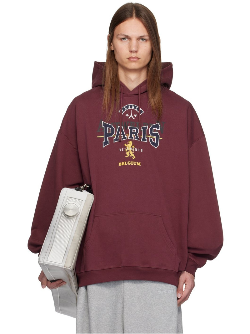 Burgundy Tourist Hoodie - 1