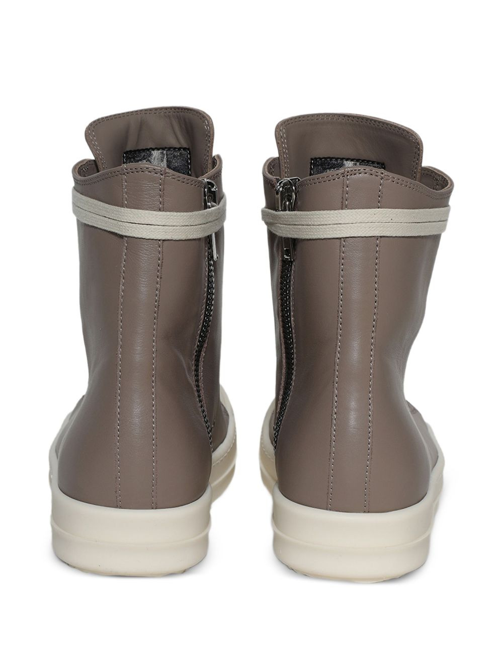 leather zip-fastening high-top trainers - 2