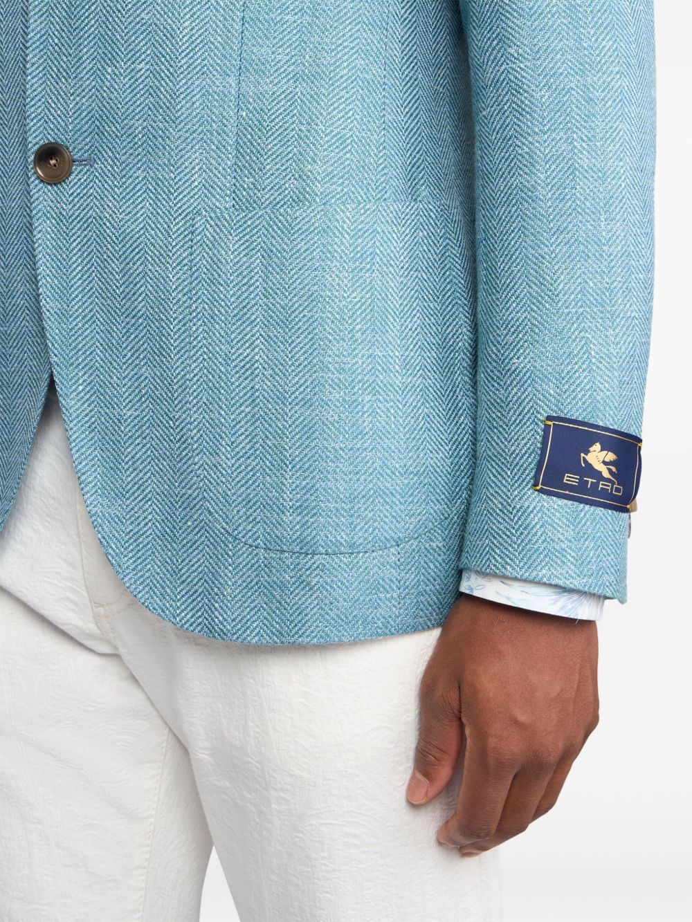 logo patch blazer - 4