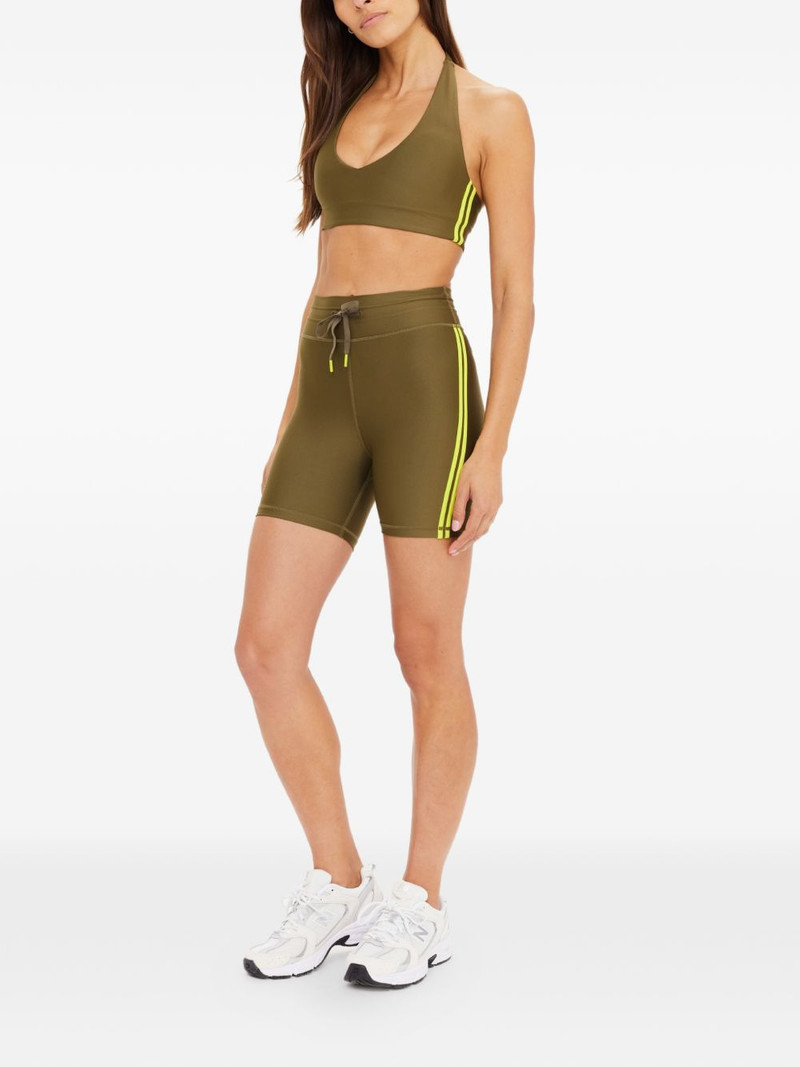THE UPSIDE drawstring stripe-detail shorts outlook