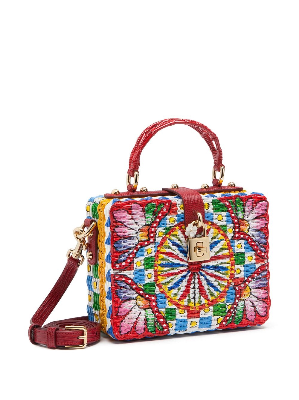 lemon and floral Box bag - 3