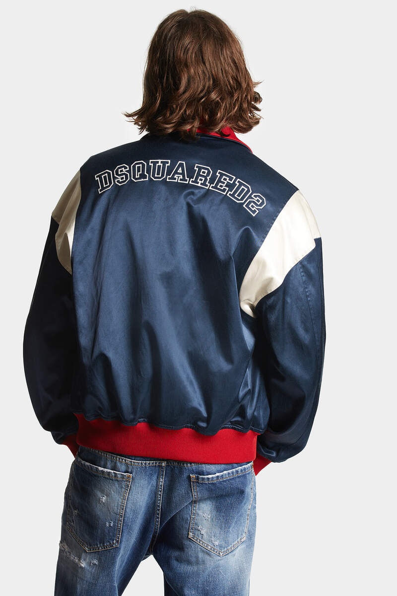BOWLING SATIN BOMBER - 4