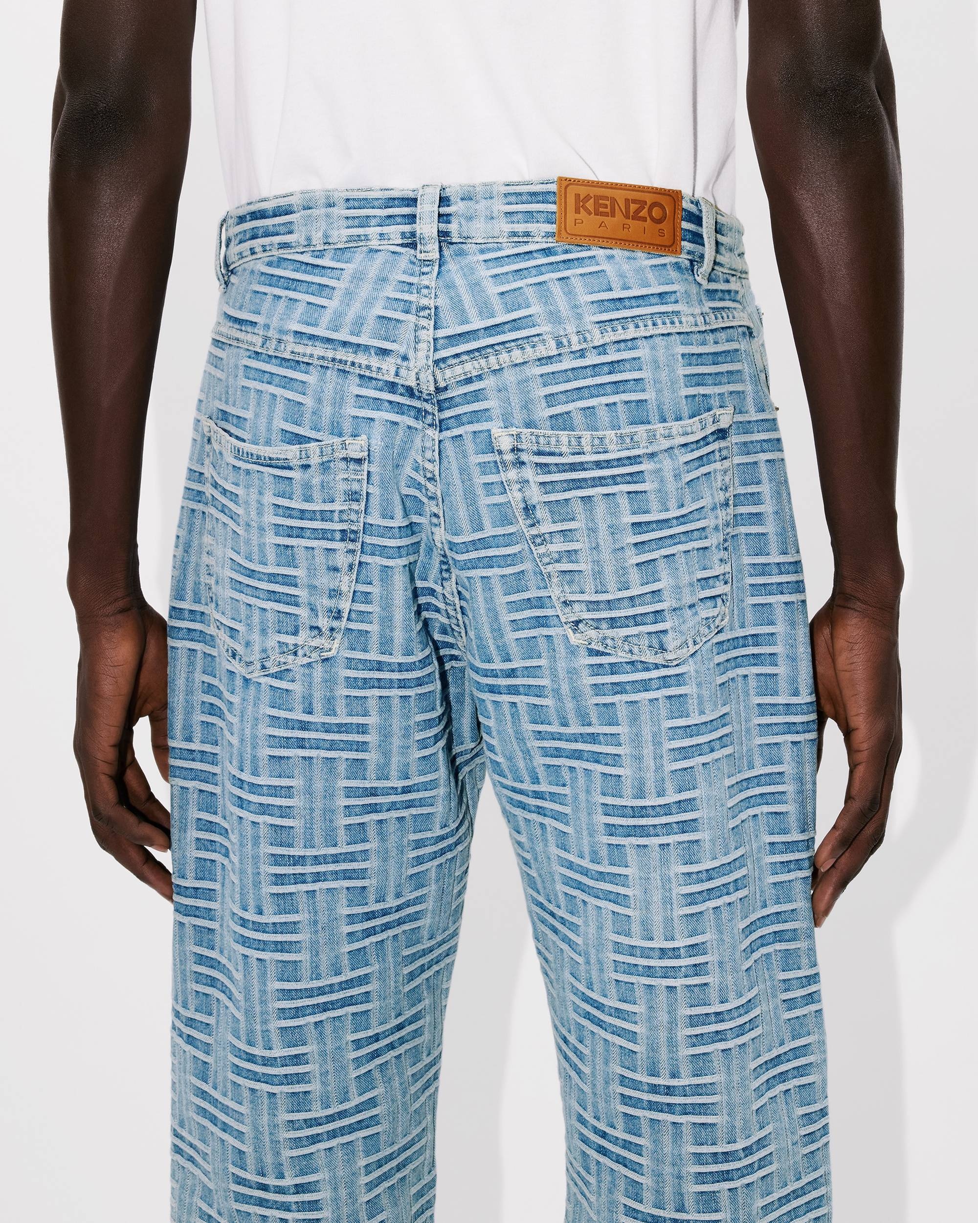 'KENZO Weave' BOTAN loose jeans in japanese denim - 7