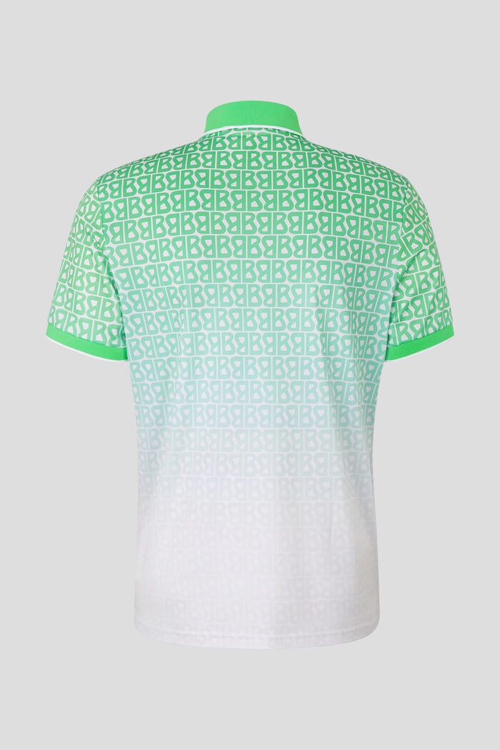 Arno Functional polo shirt in Green/White - 5