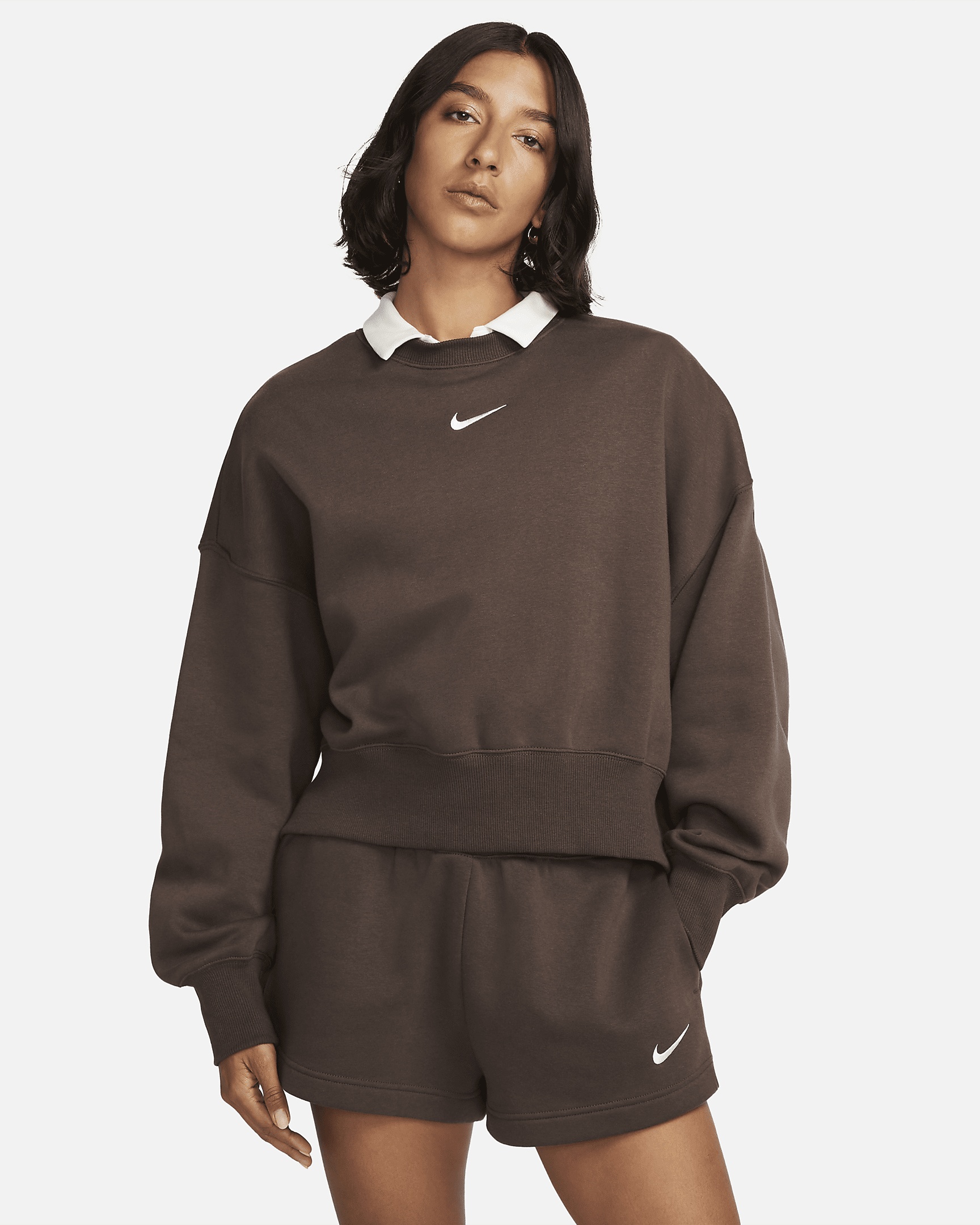 Women's Nike Sportswear Phoenix Fleece Over-Oversized Crew-Neck Sweatshirt - 1