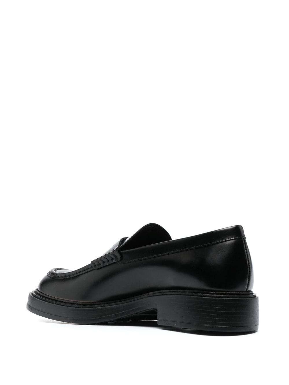leather 50mm penny loafers - 3