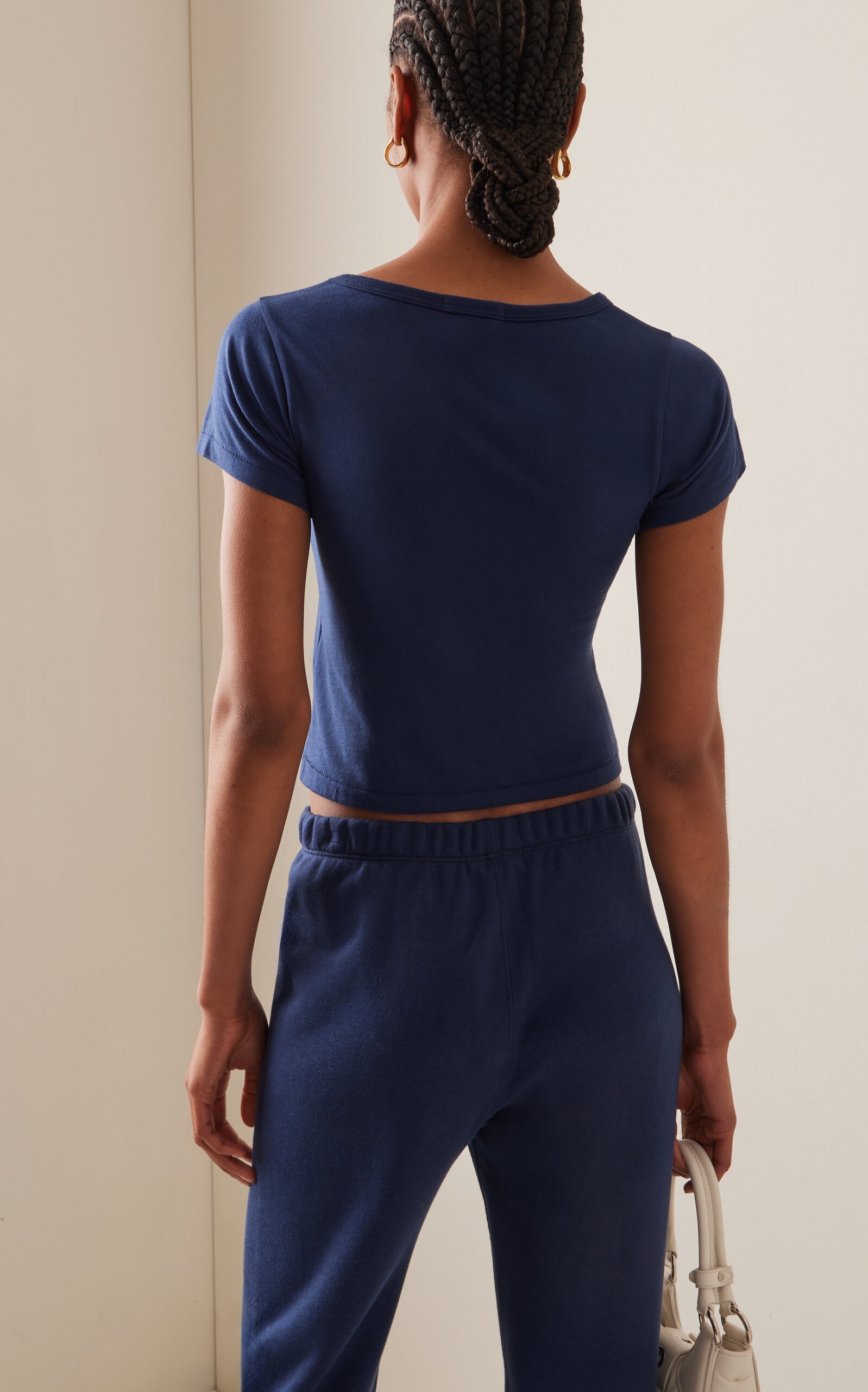 Cotton-Modal Baby Tee blue - 4
