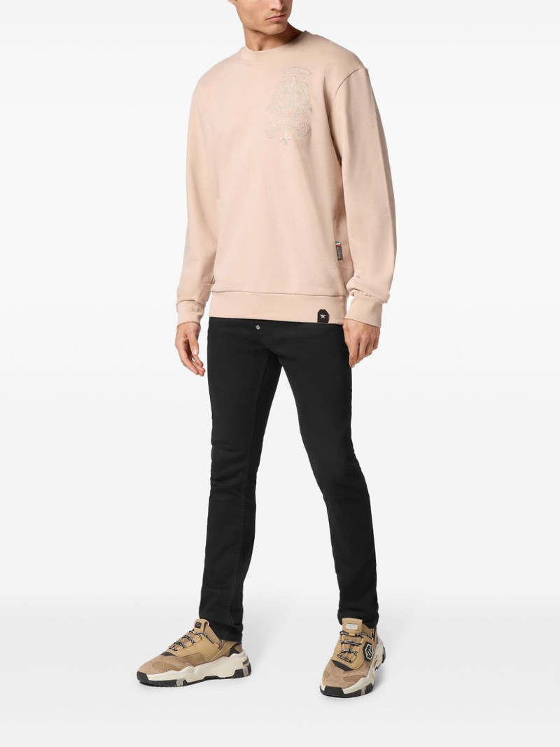 PHILIPP PLEIN embroidered logo sweatshirt outlook