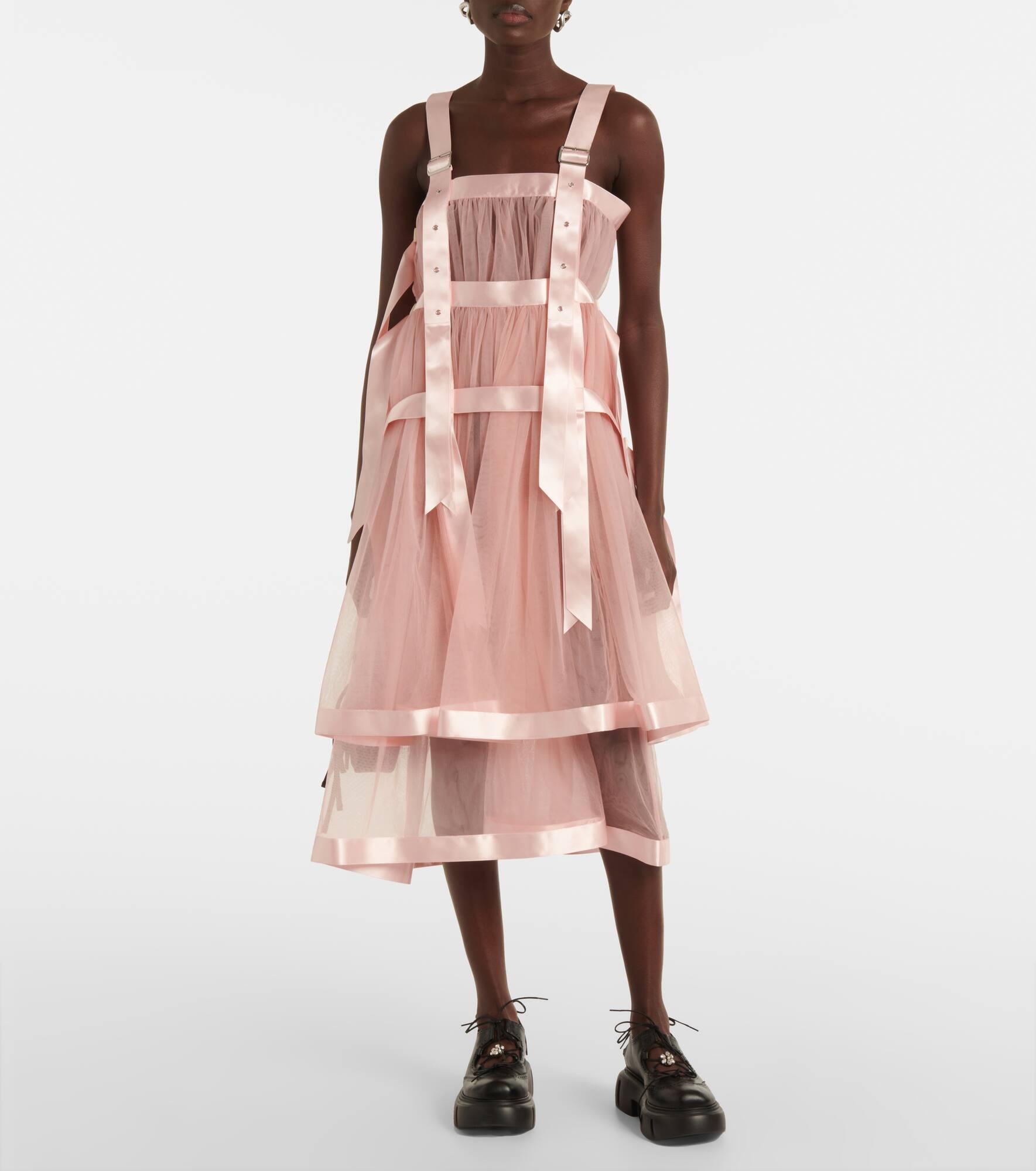 Tulle midi dress - 6
