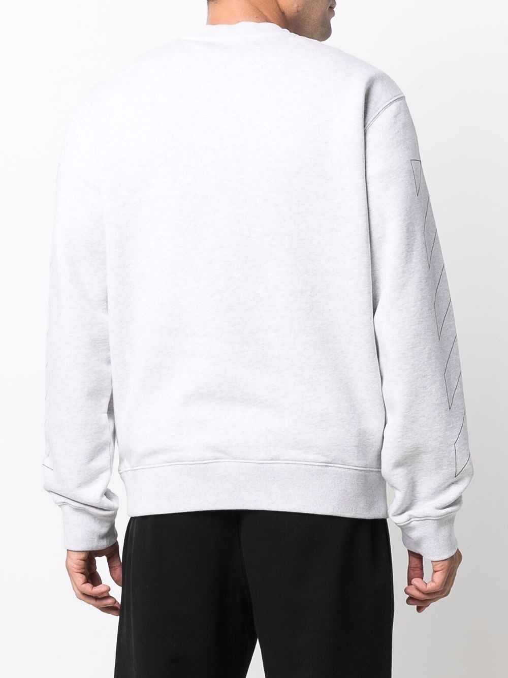 Diag outline crew-neck sweatshirt - 4