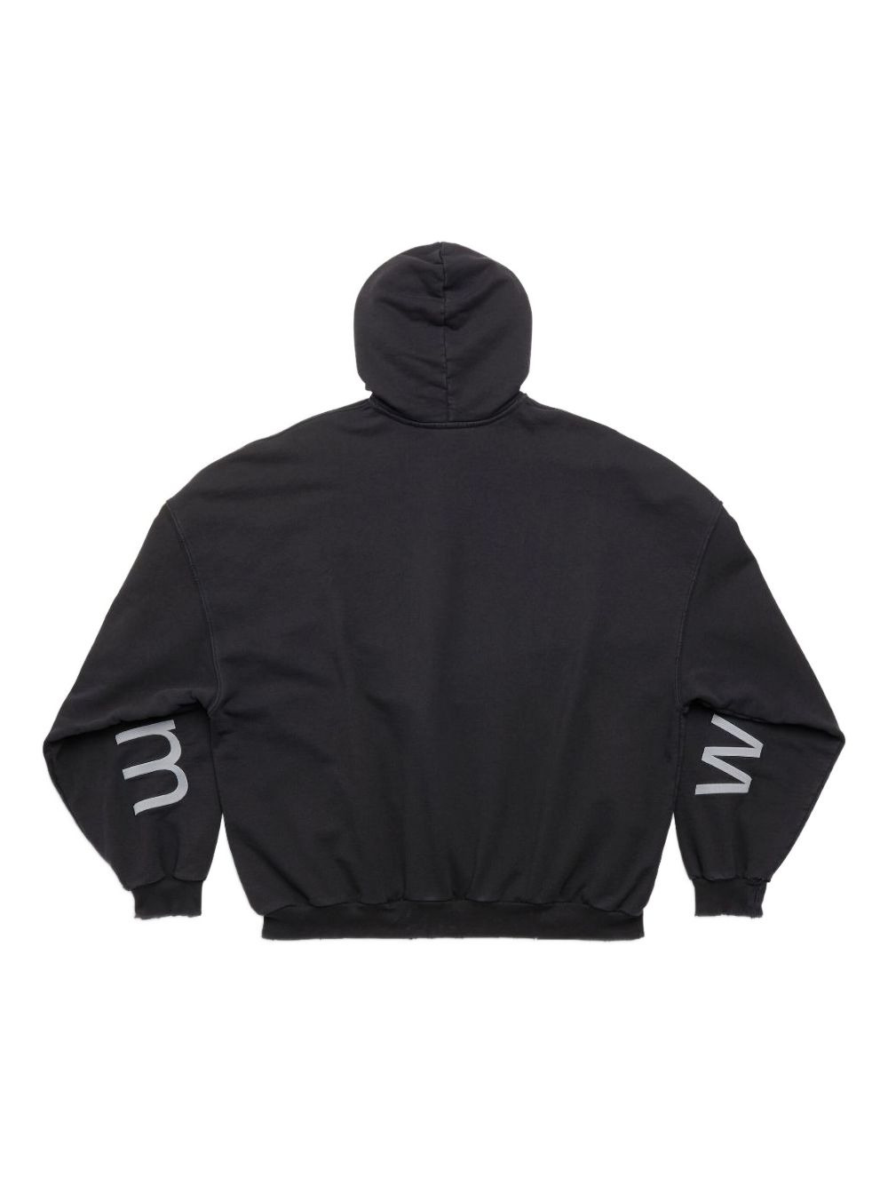 logo-print cotton hoodie - 2