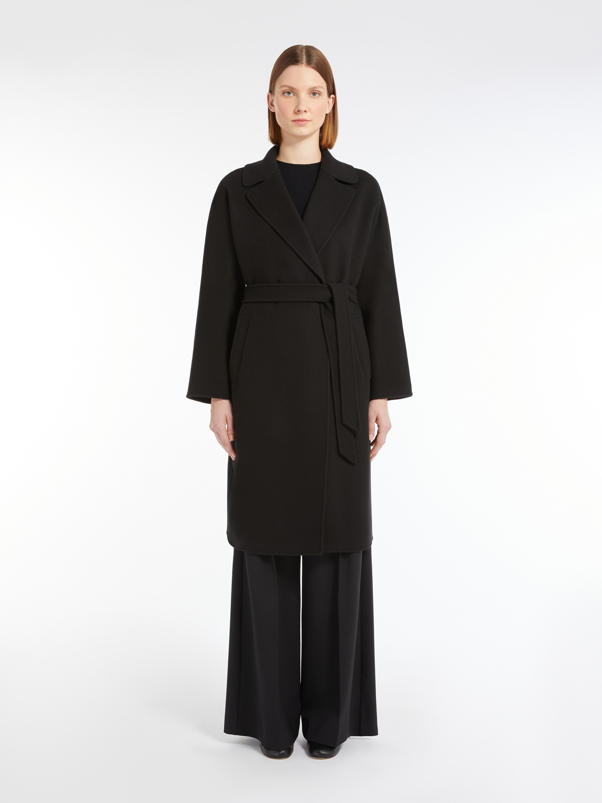 CIVADA Double-faced wool-blend robe coat - 3