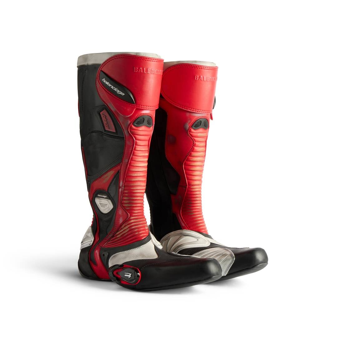 Men's Biker Boot  in Red - 2