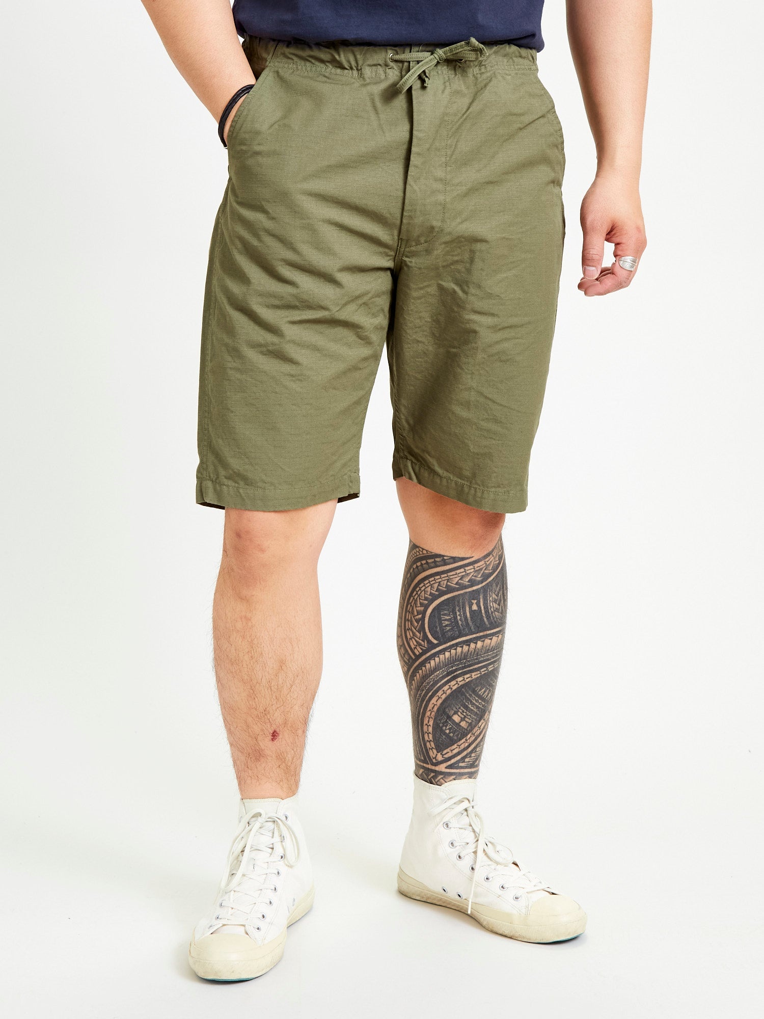 New Yorker Shorts in Army Ripstop - 2