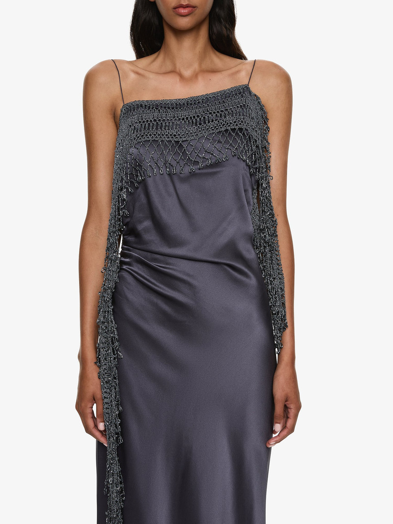 Droplet Bead Crochet Trimmed Cami Dress 4