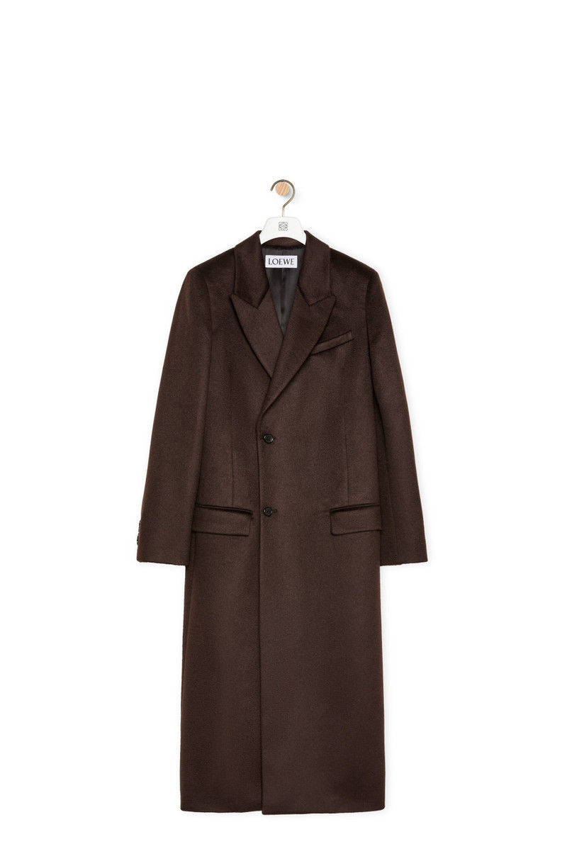 Tailored coat in cashmere 1