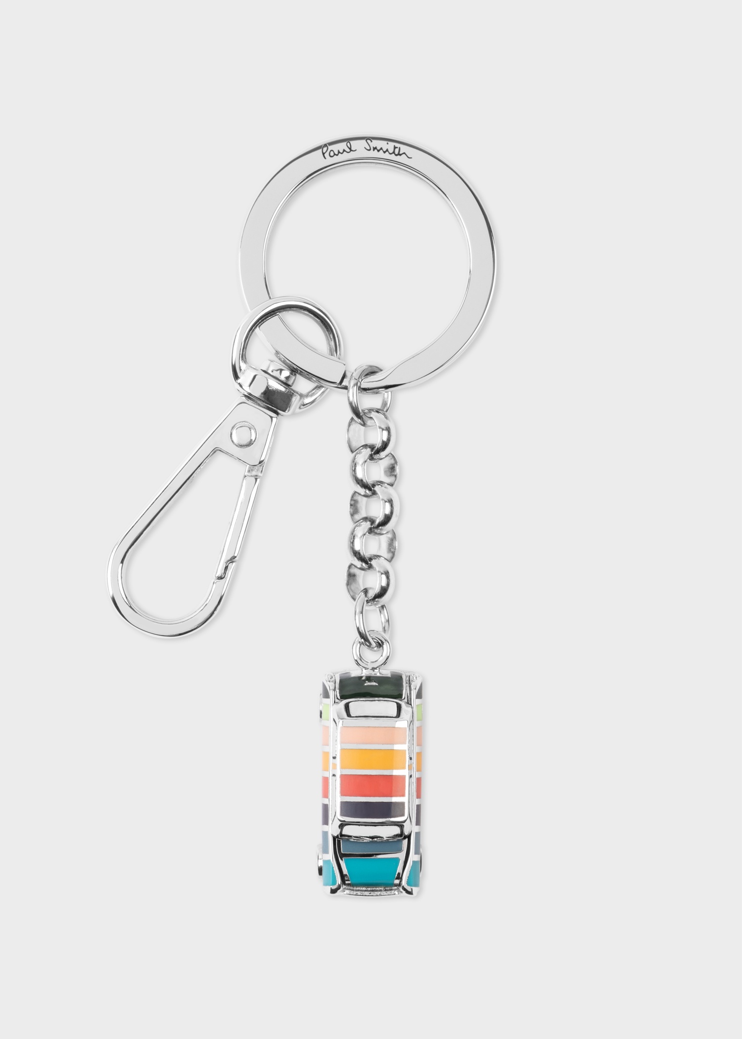 Silver Artist Stripe 'Mini' Keyring - 1