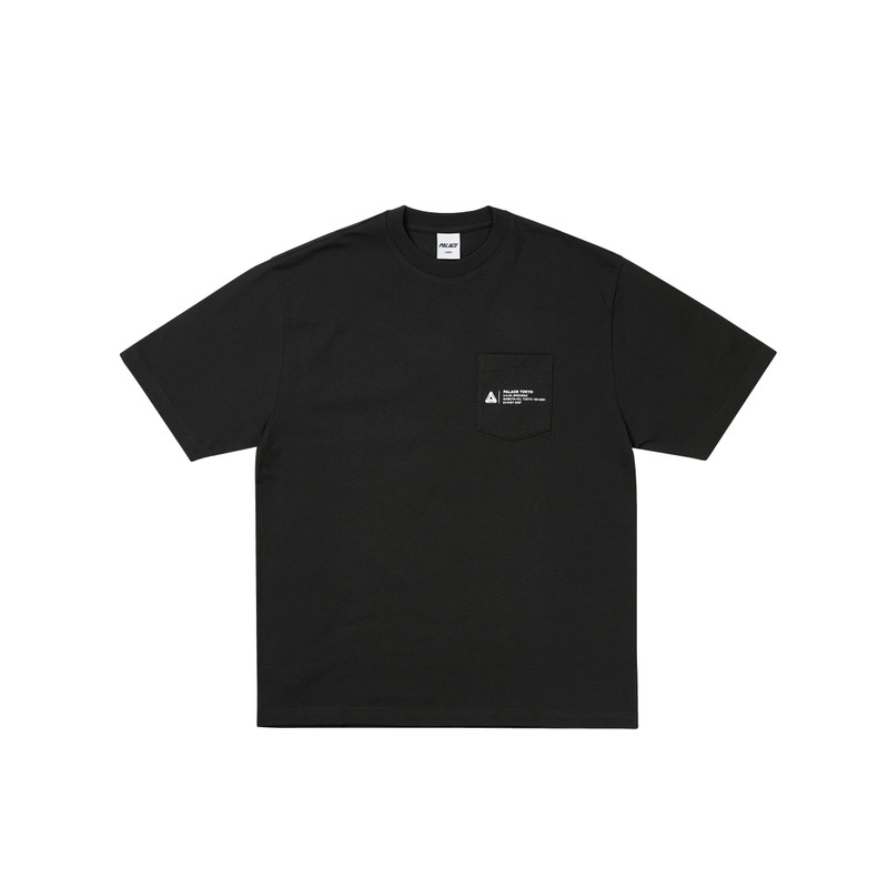 SHOP LOCATOR POCKET T-SHIRT TOKYO BLACK 1