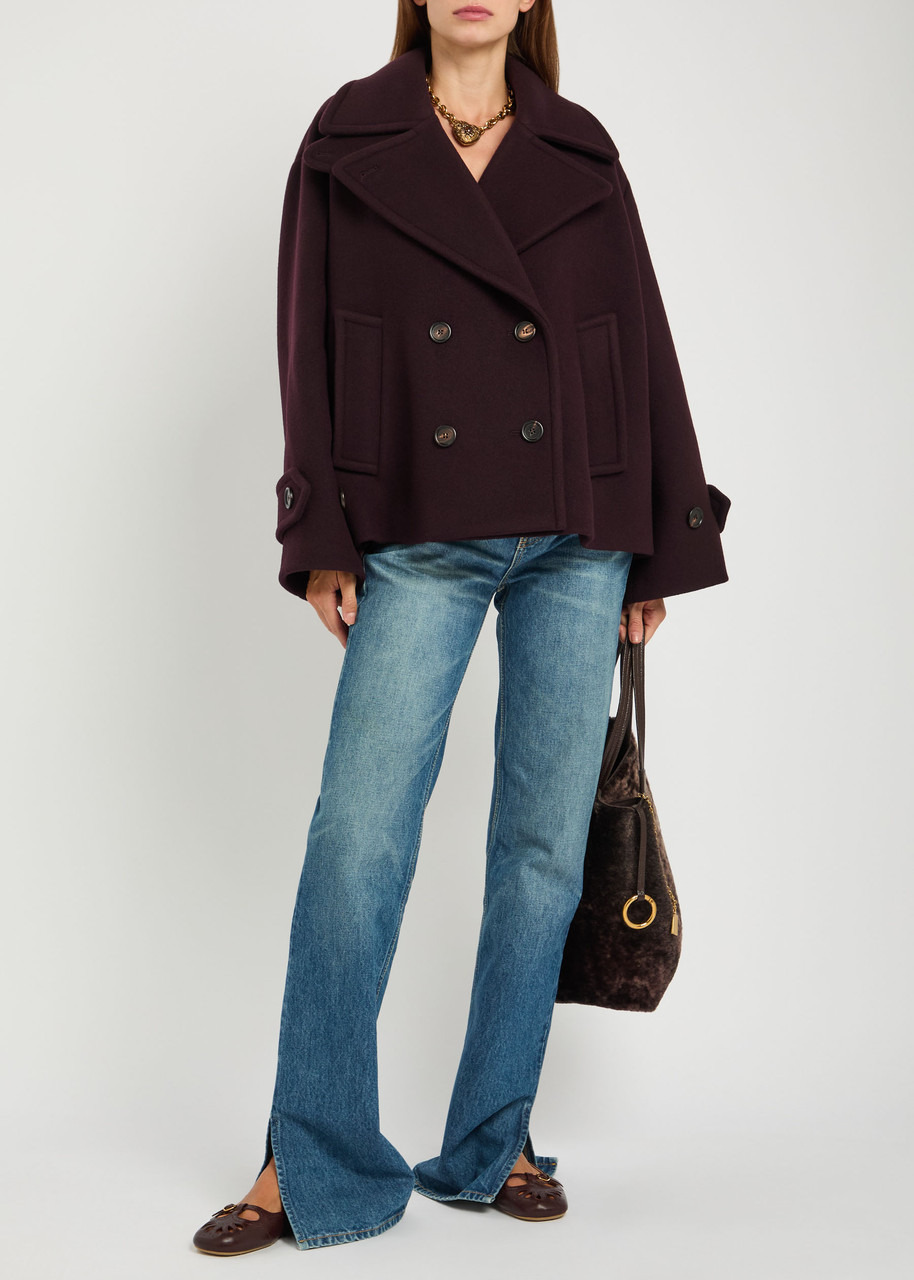 Chloe Double-breasted Wool-blend Jacket - 4