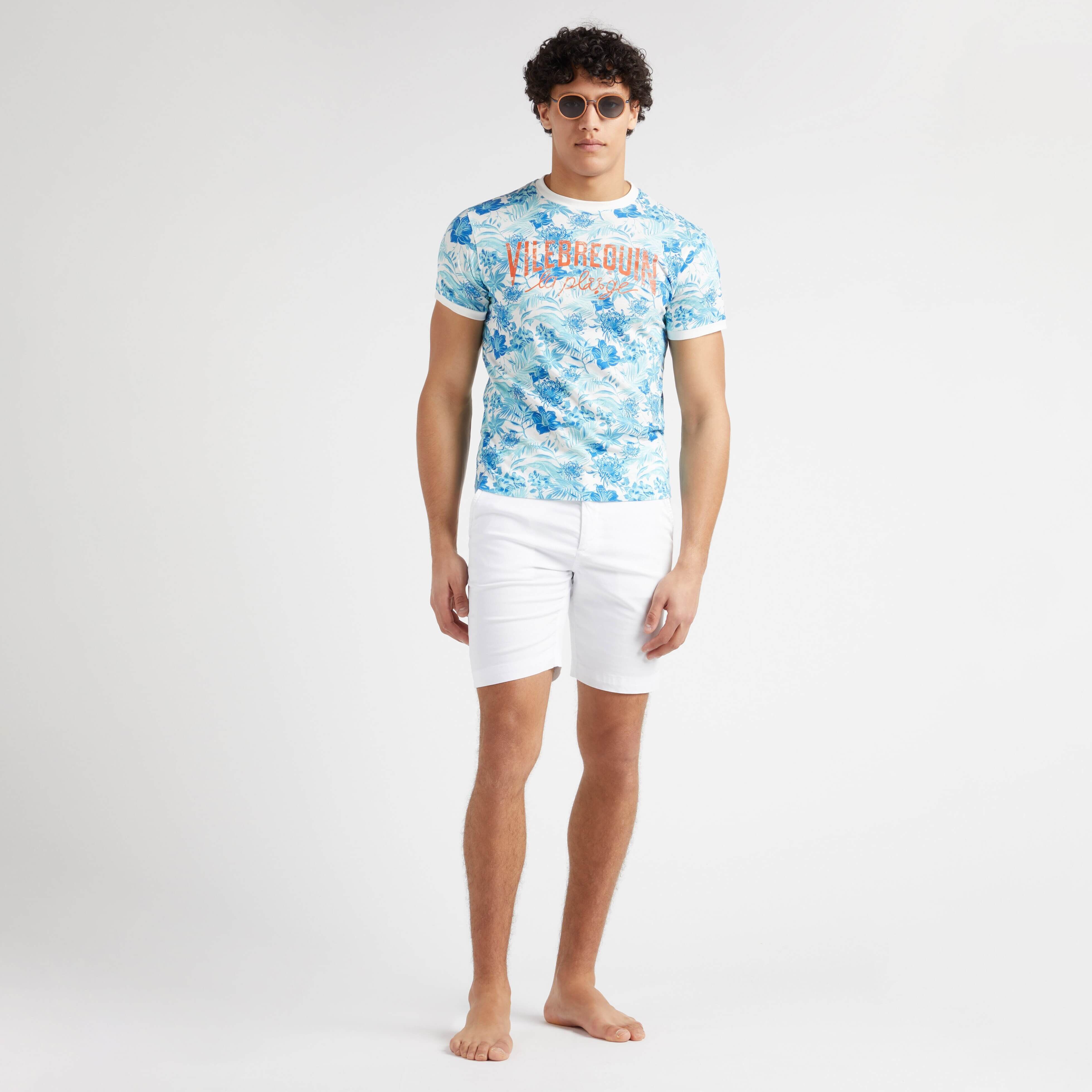 Men Tencel Satin Bermuda Shorts Solid - 5