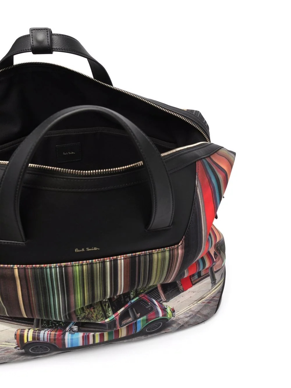 signature car-stripe print holdall - 5