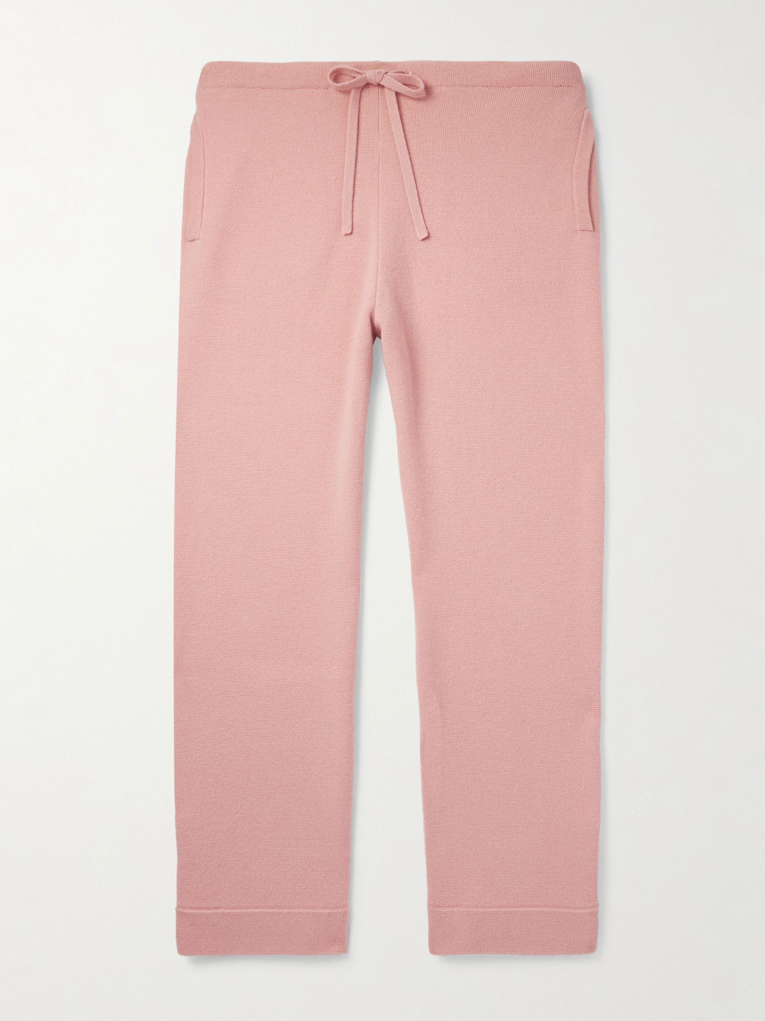 Wanderer Tapered Embellished Cashmere Trousers Pink - 1