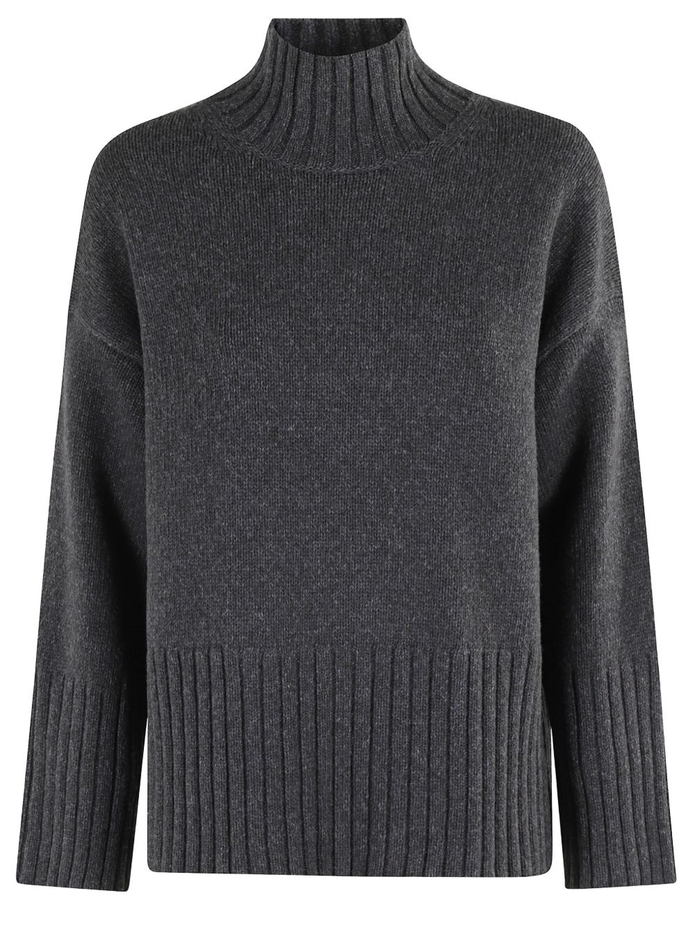 turtleneck ribbed jumper - 2