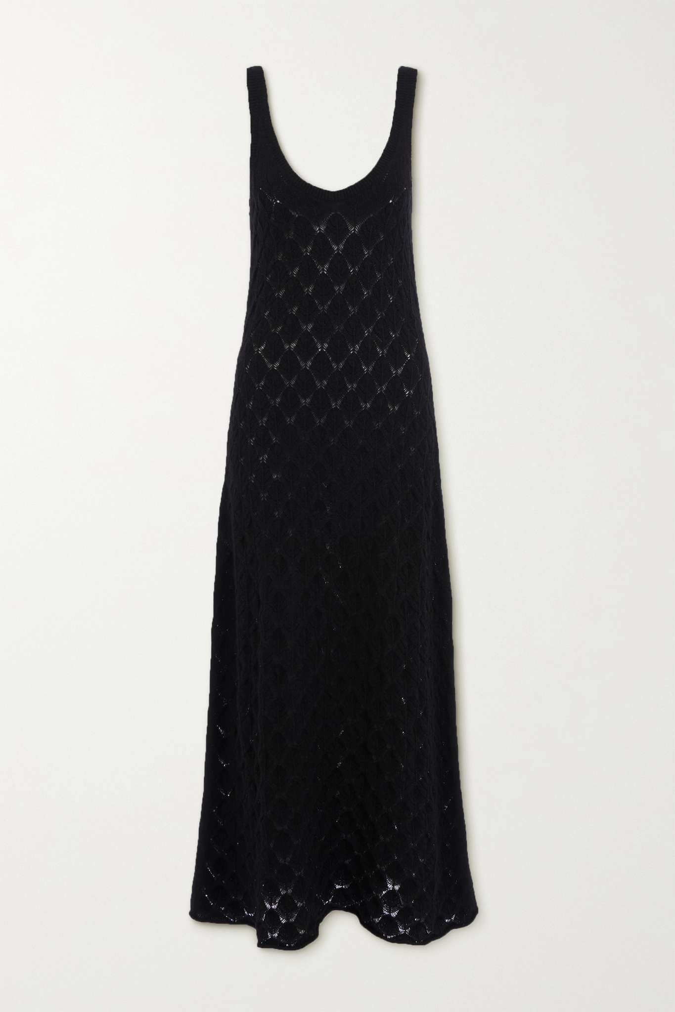 Crocheted cashmere midi dress - 1