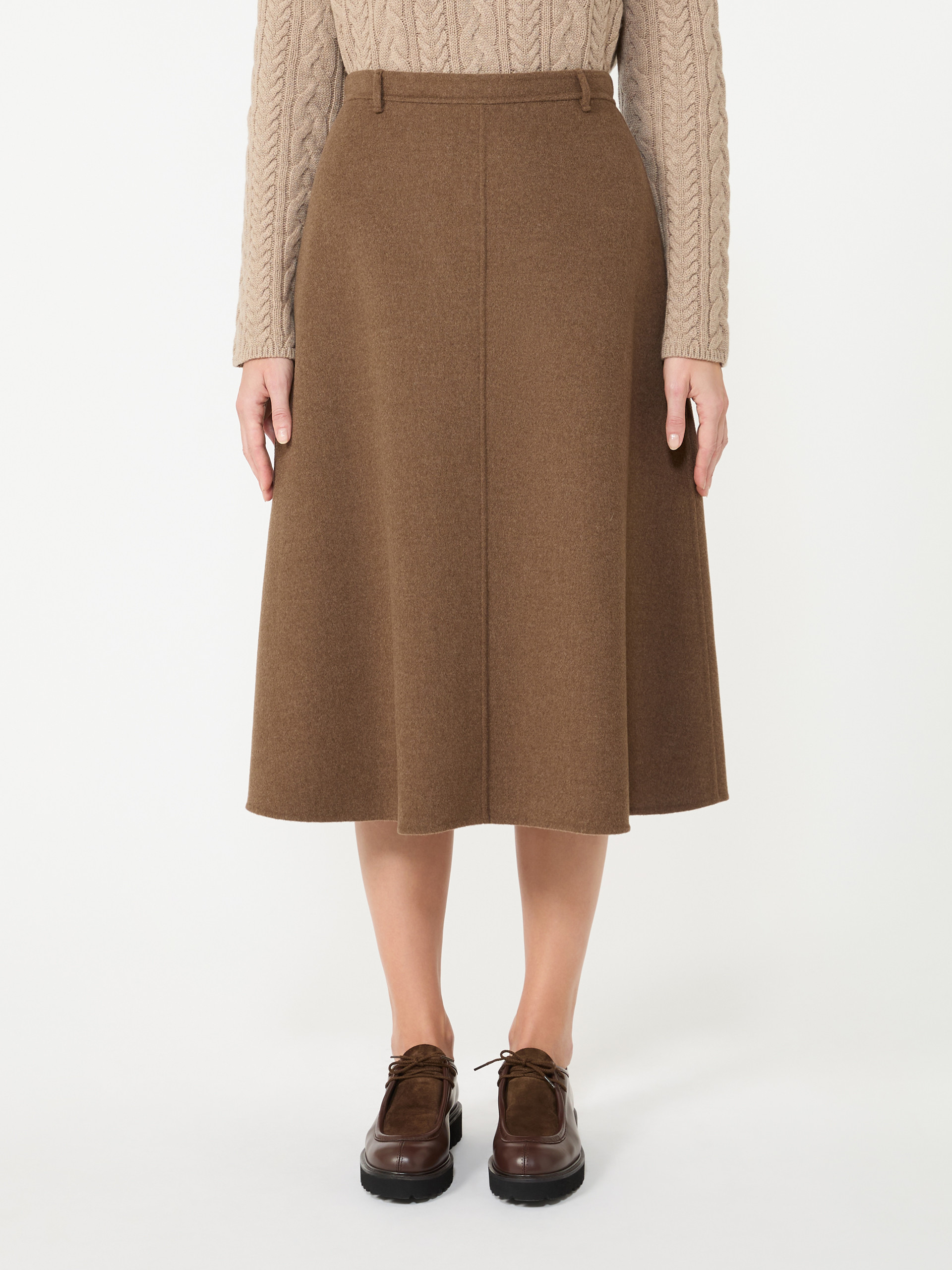 GLORIA Flared wool skirt - 3