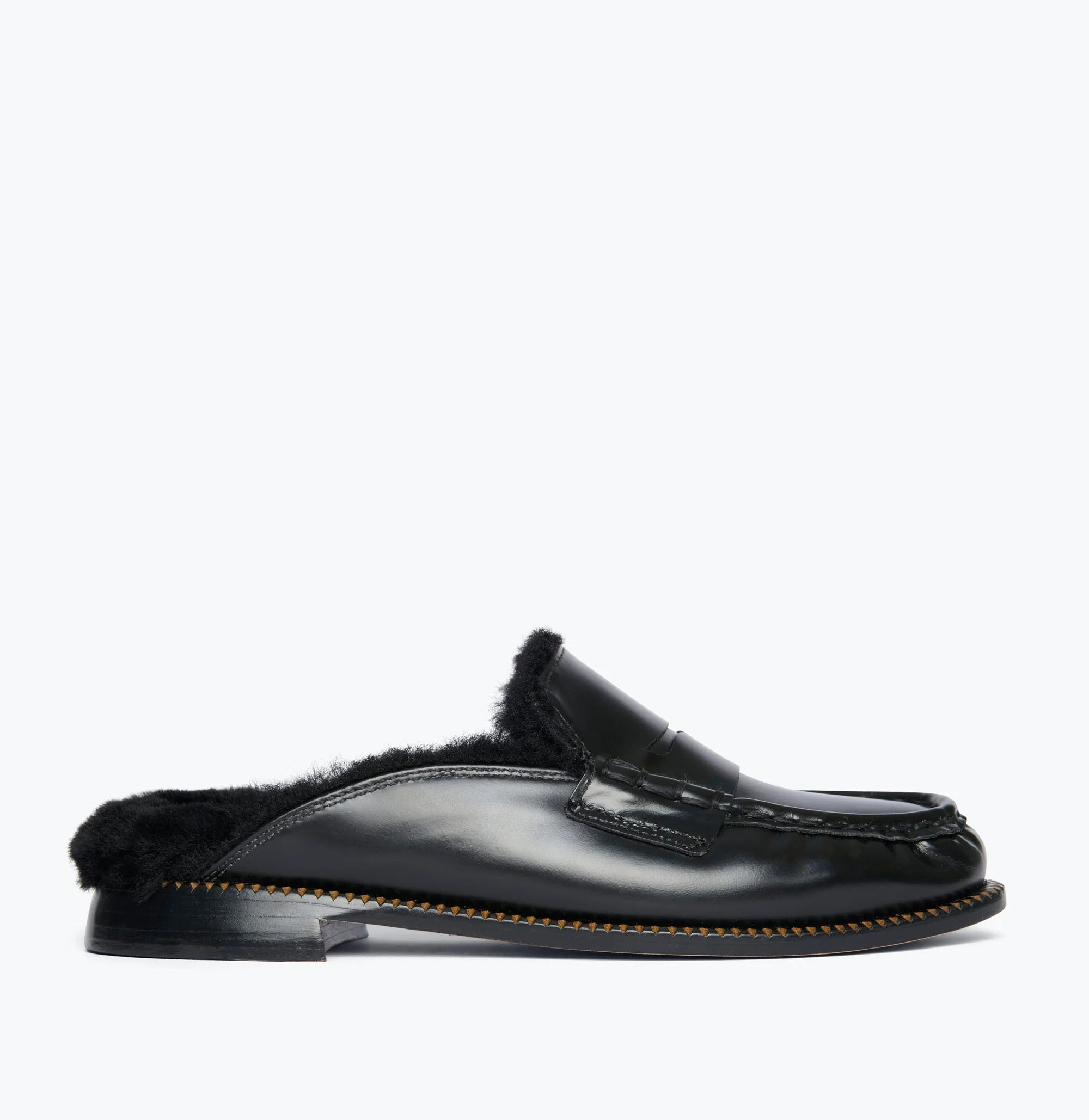 TEMI SHEARLING PENNY LOAFER MULE - 1