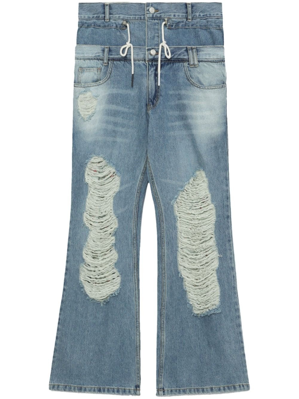 Beria high-rise straight-leg jeans - 1