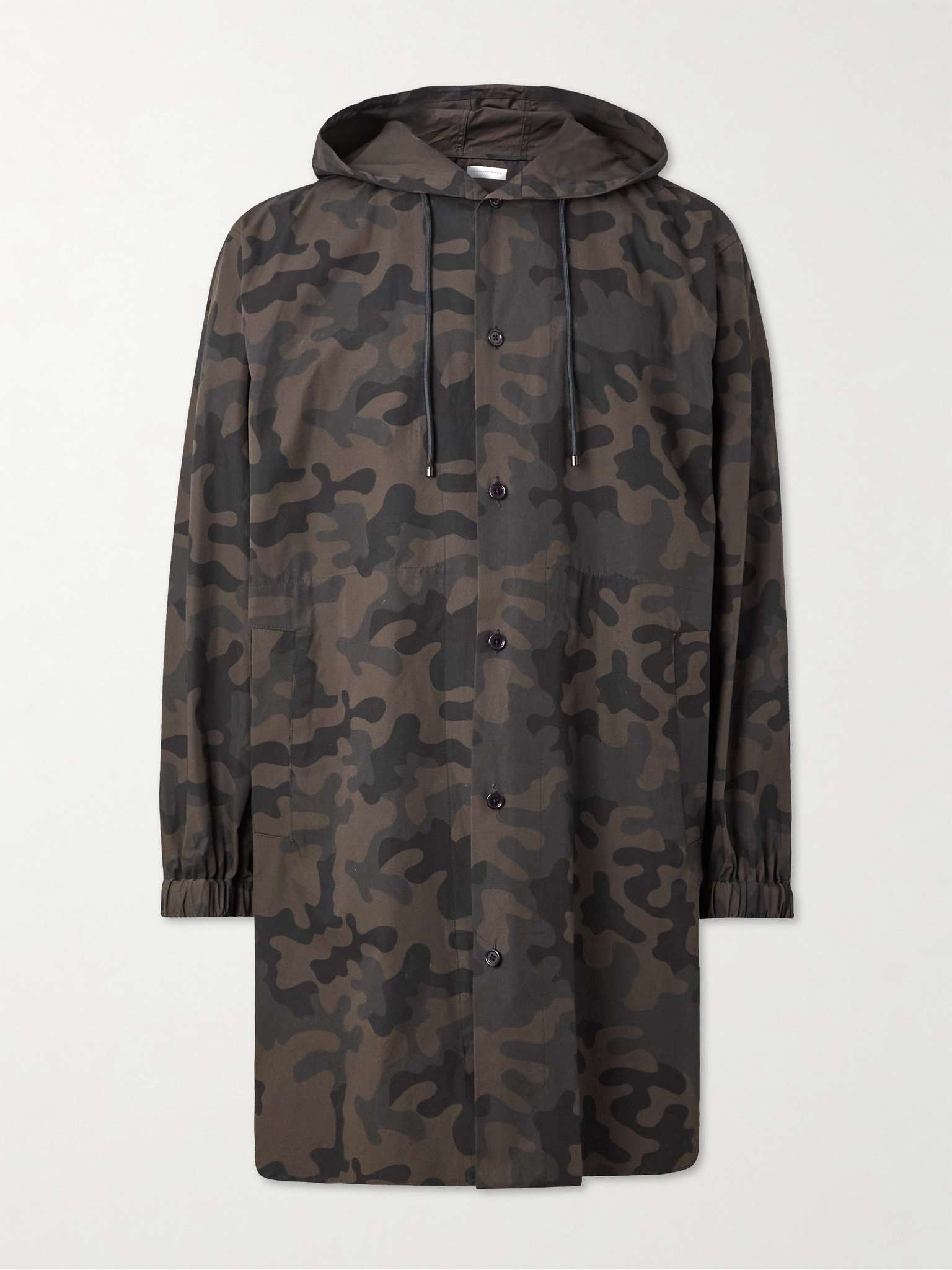 Camouflage-Print Cotton Parka - 1