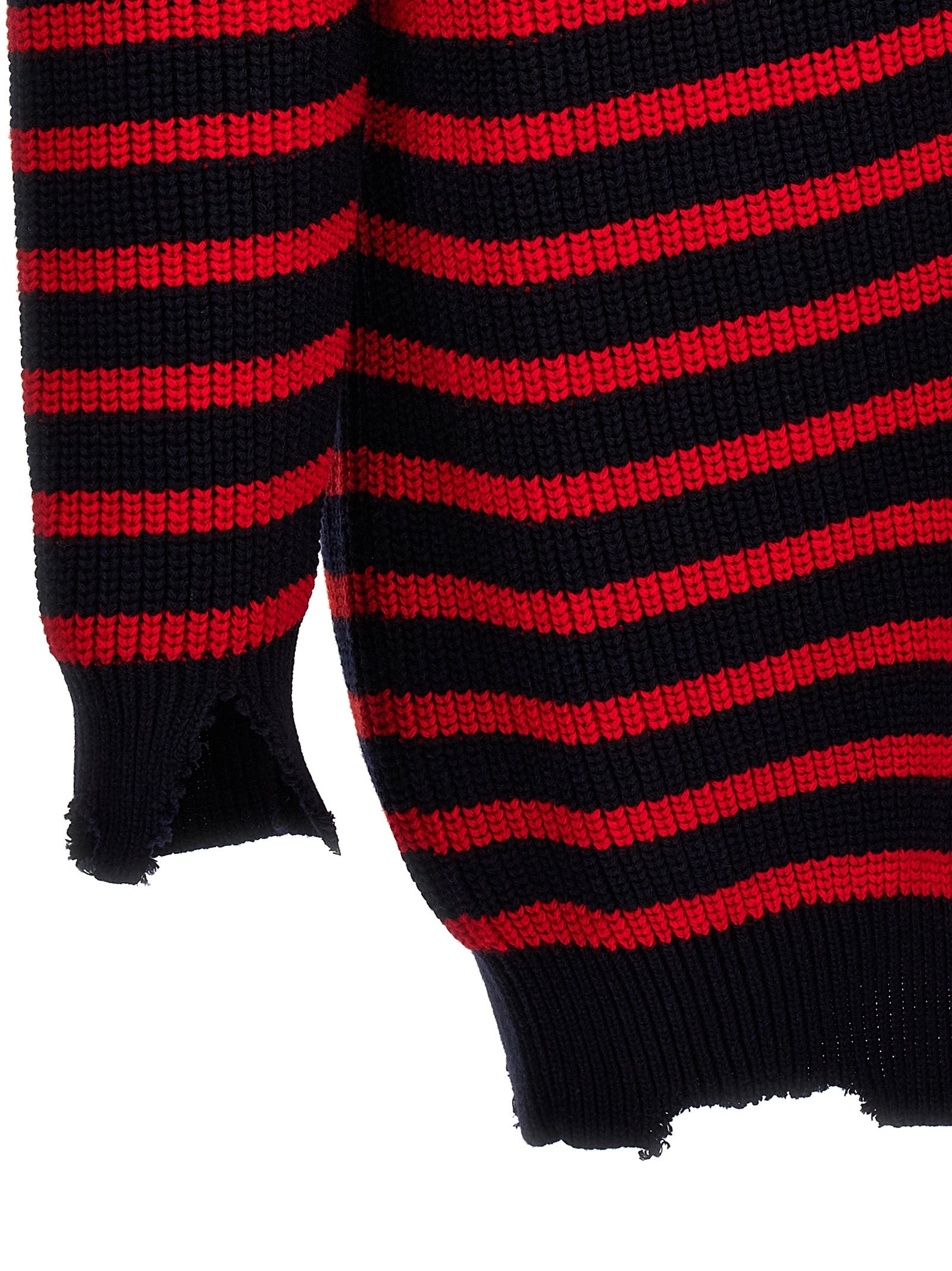 Marni Men Destroyed Effect Striped Cardigan - 4