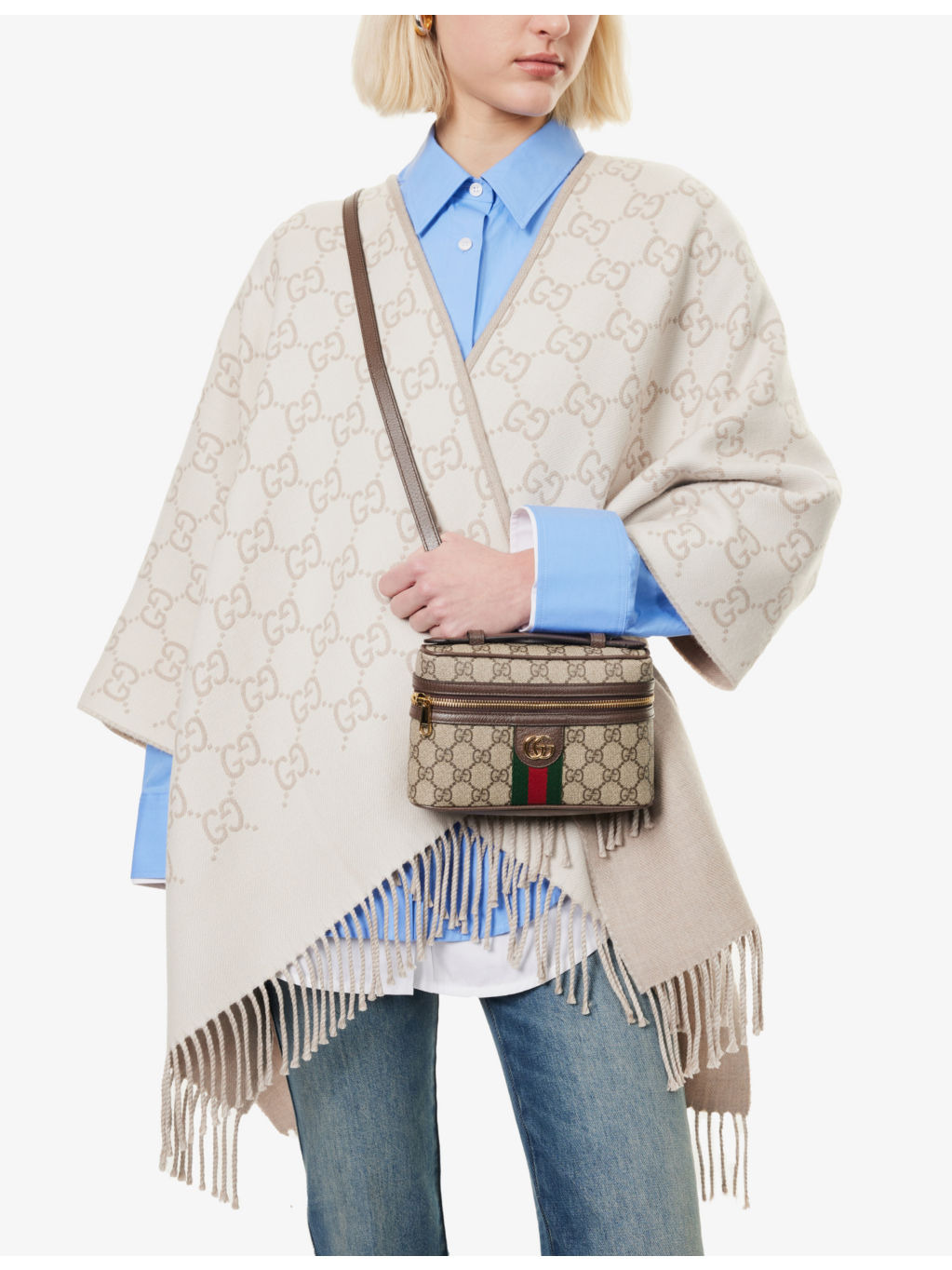 Ophidia super mini canvas shoulder bag - 2