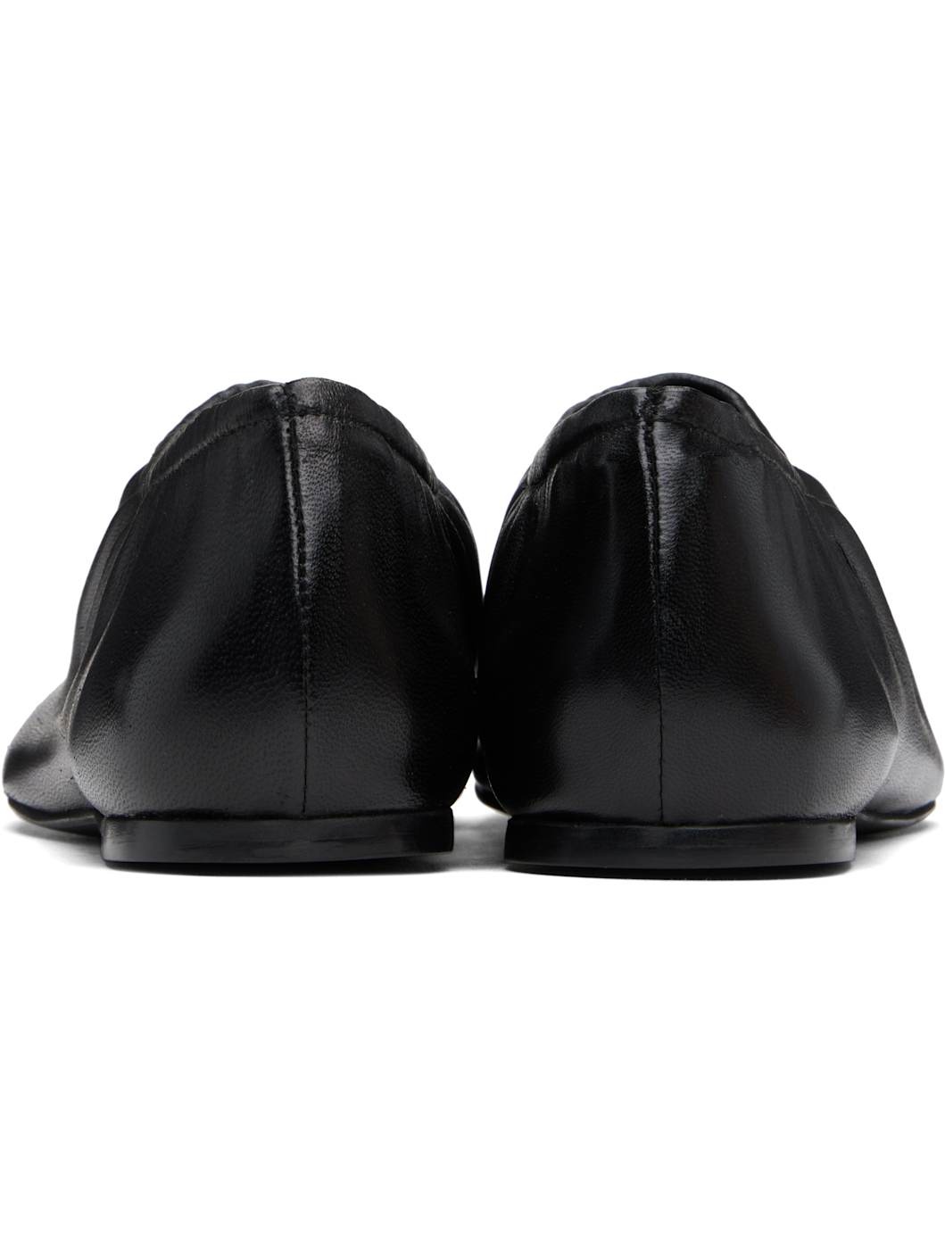 A. P.C. Black Swan Slip-On Ballerina Flats - 2