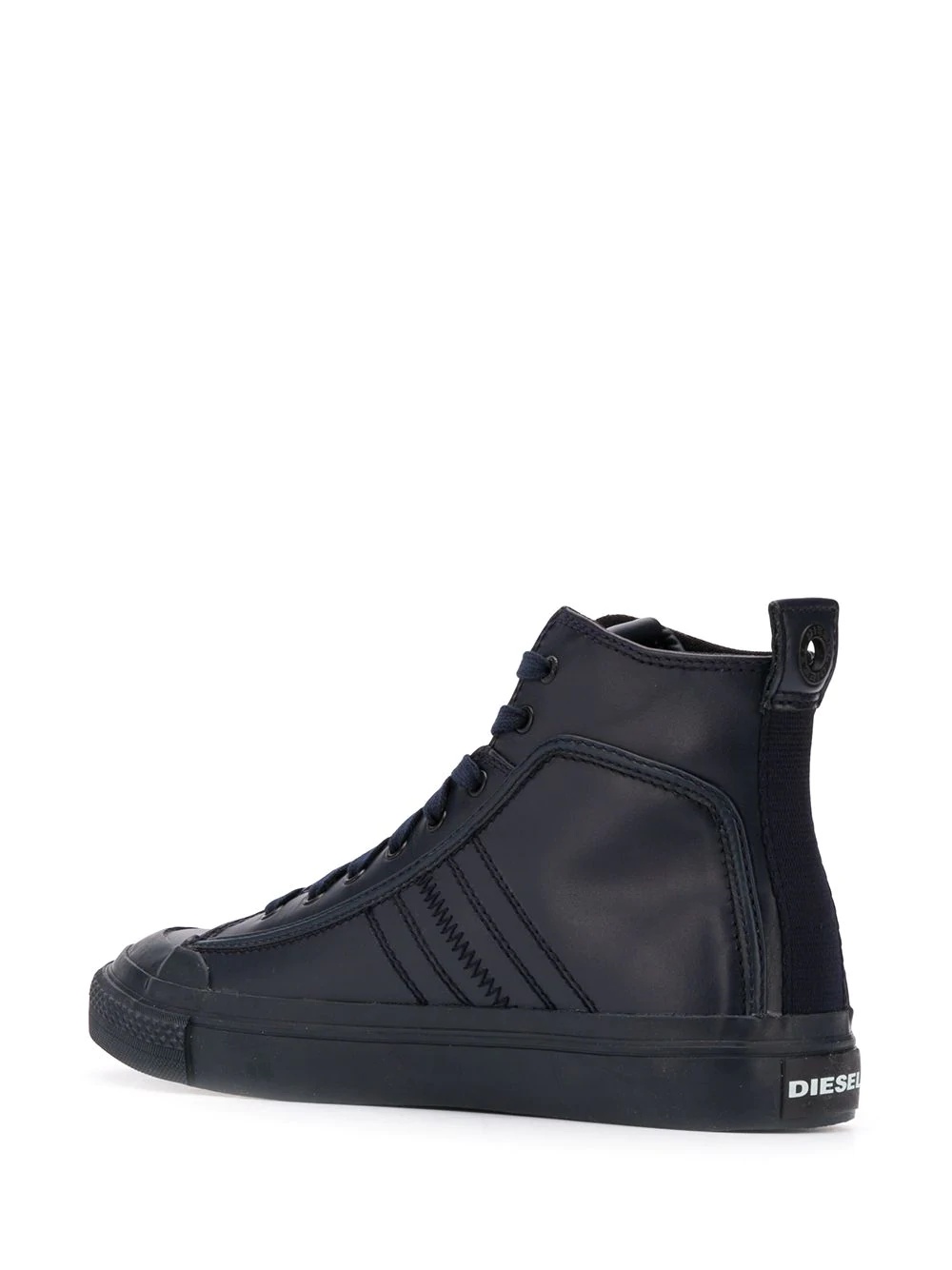 logo patch hi-top sneakers - 3