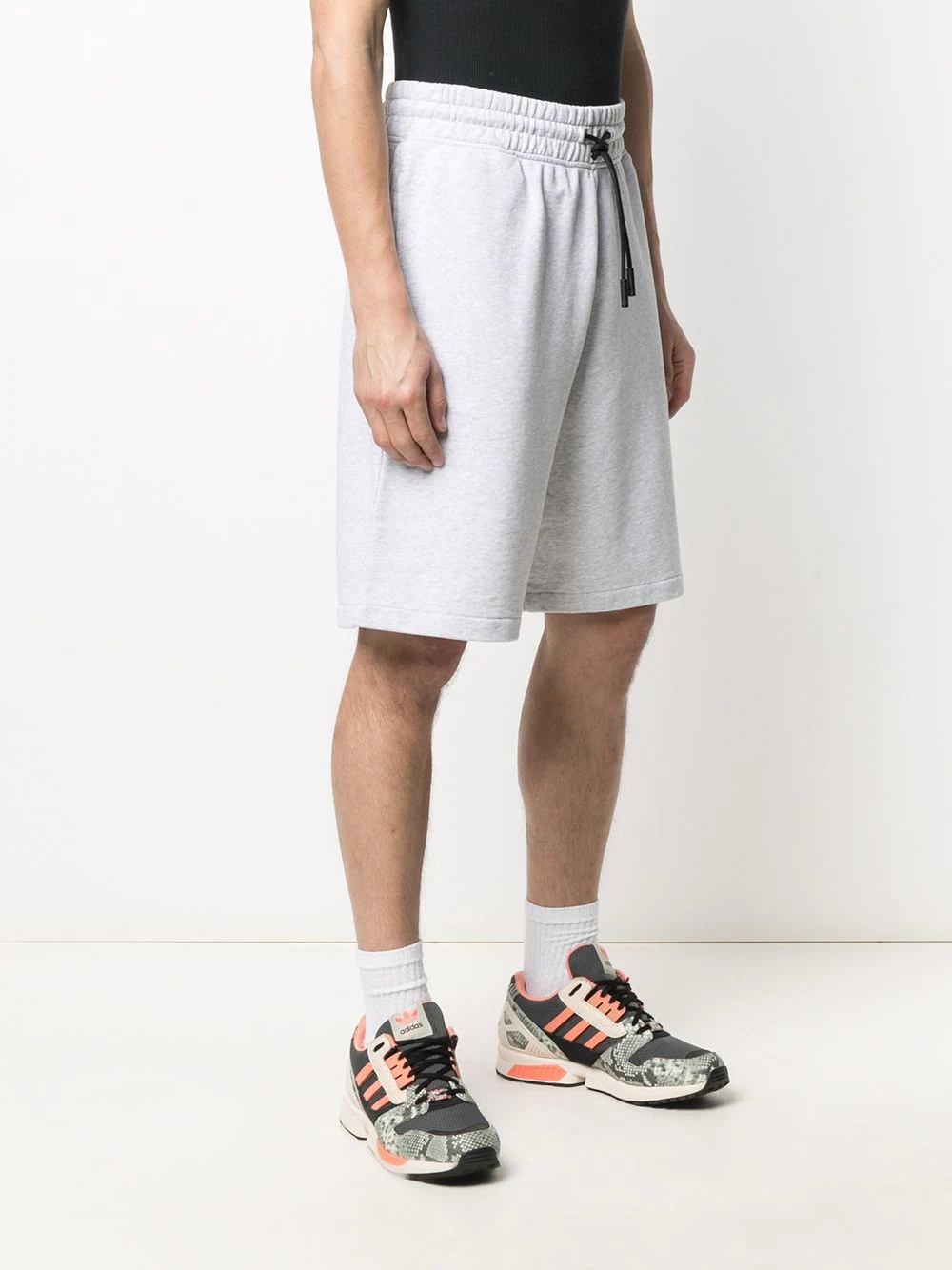 logo-embroidered track shorts - 3