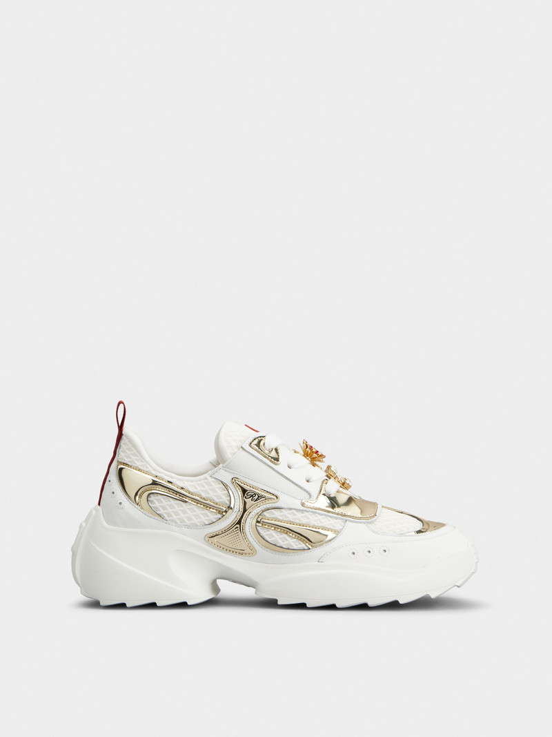 Viv' on the Run Sneakers in leather and fabric 1