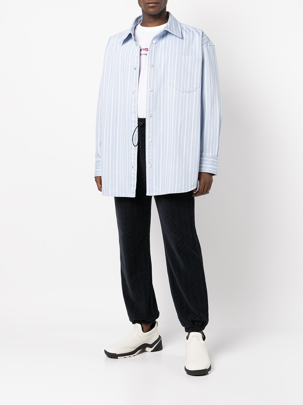 striped cotton shirt jacket - 2