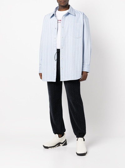 Alexander Wang striped cotton shirt jacket outlook