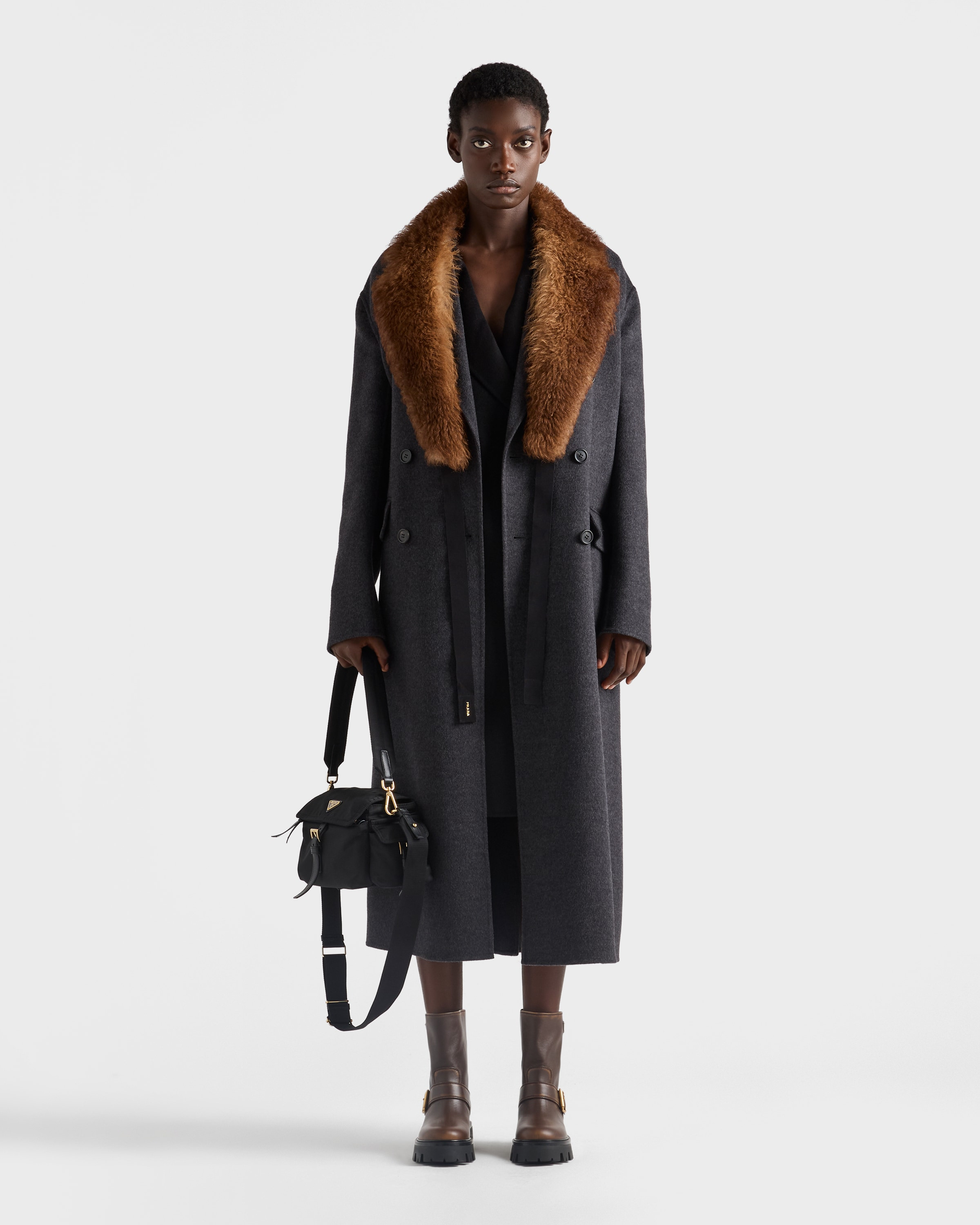 Double-breasted double cashwool coat - 2