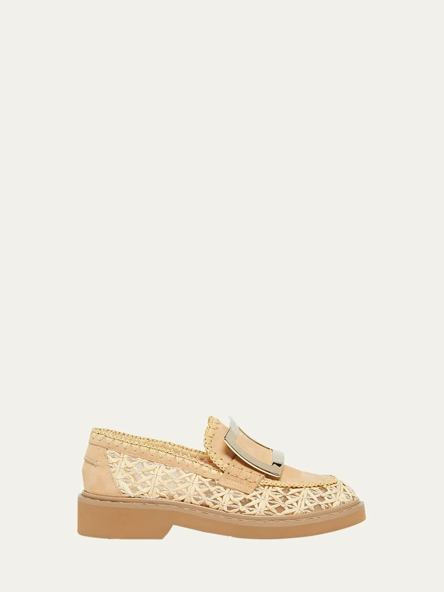 Viv Rangers Braided Raffia Loafers - 1