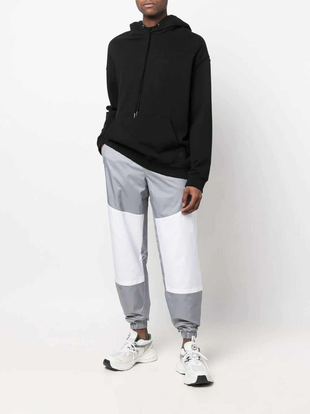 patch-detail panelled track pants - 2