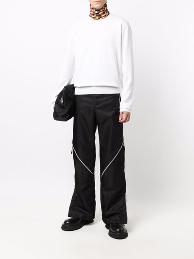 Bottega Veneta ribbed-trim jumper outlook