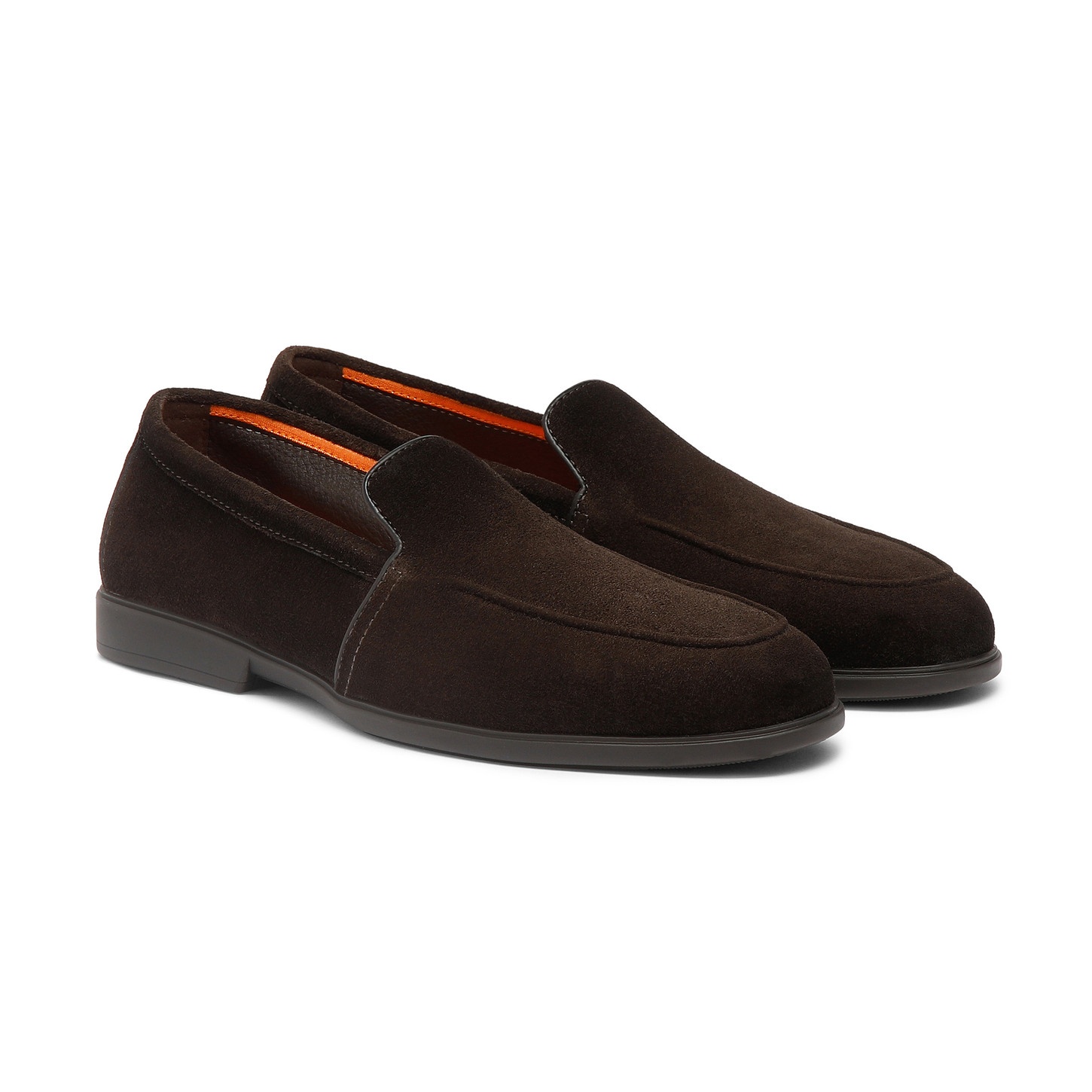 Men's dark brown suede loafer - 3