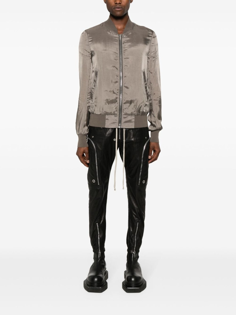 Rick Owens Bauhaus leather cargo pants outlook