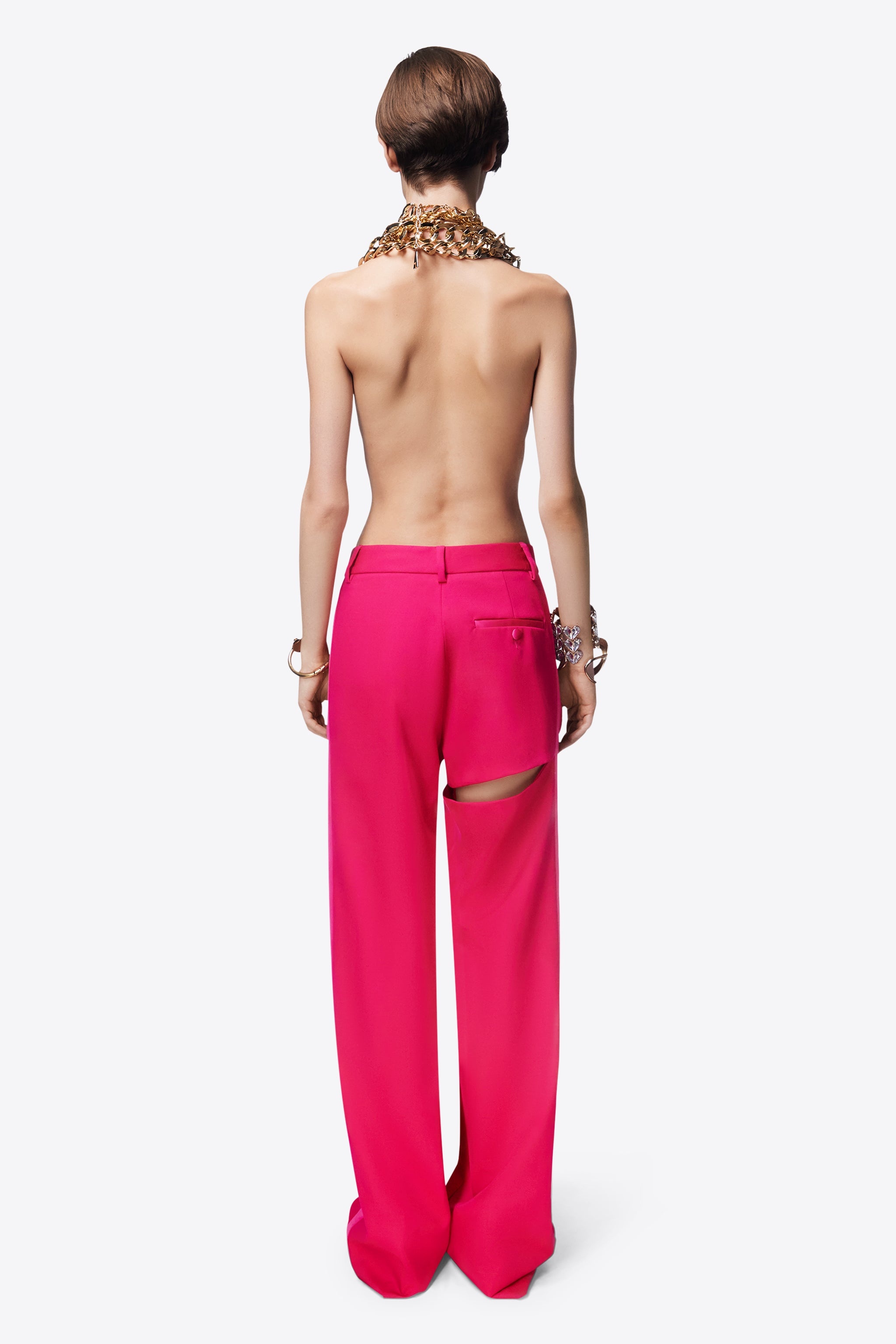 ASYMMETRIC SLIT TROUSER - 5