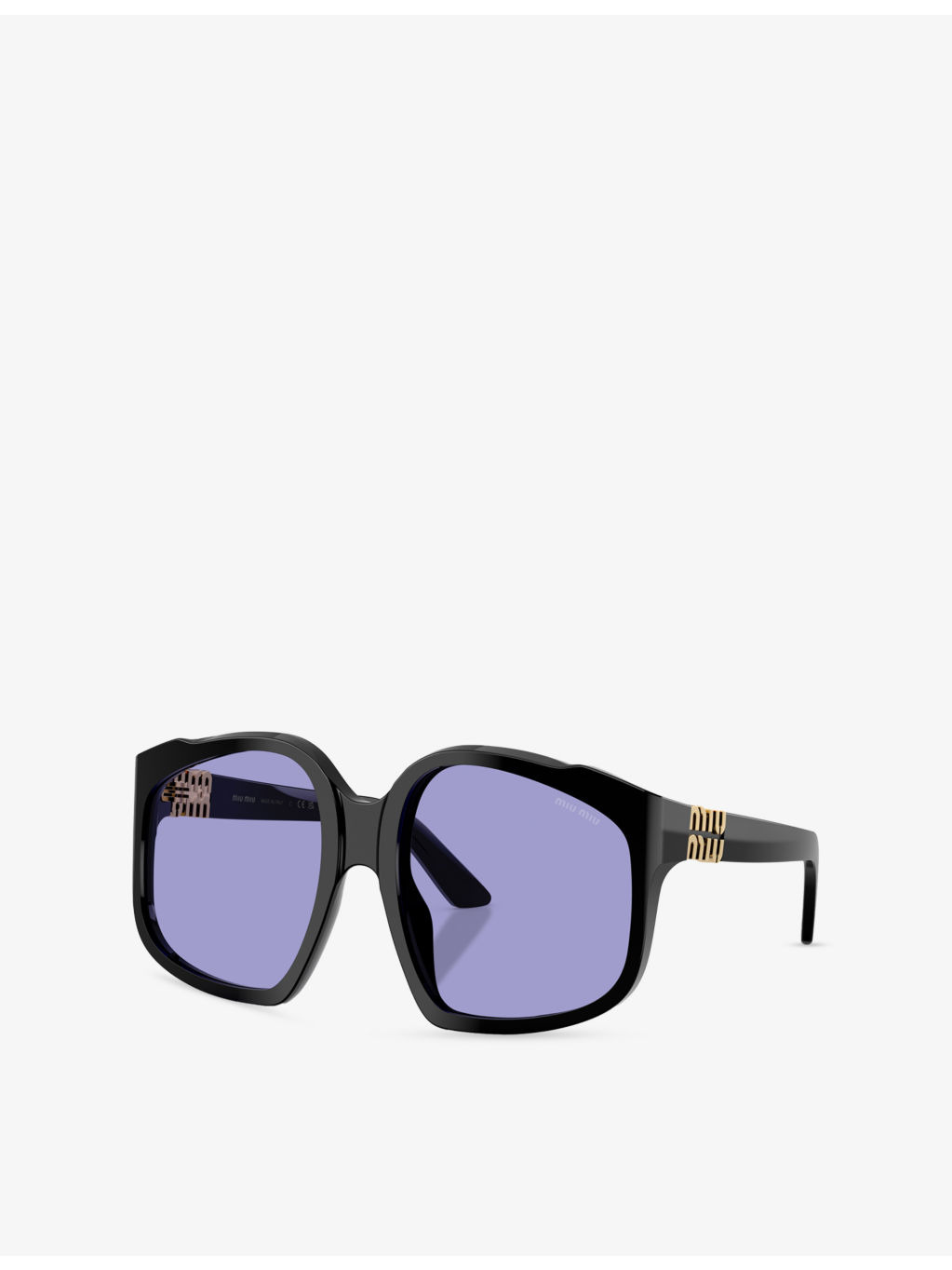 MU A07S Irregular-Frame Acetate Sunglasses - 3